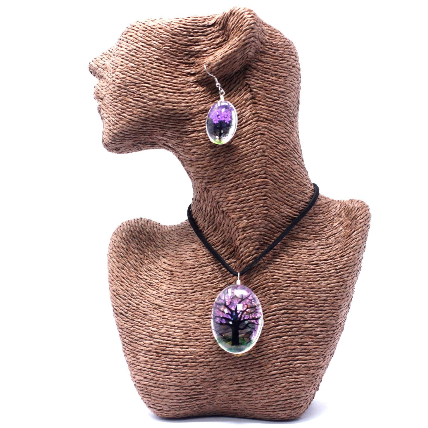 Flores Prensadas - Árvore da Vida - Lavanda