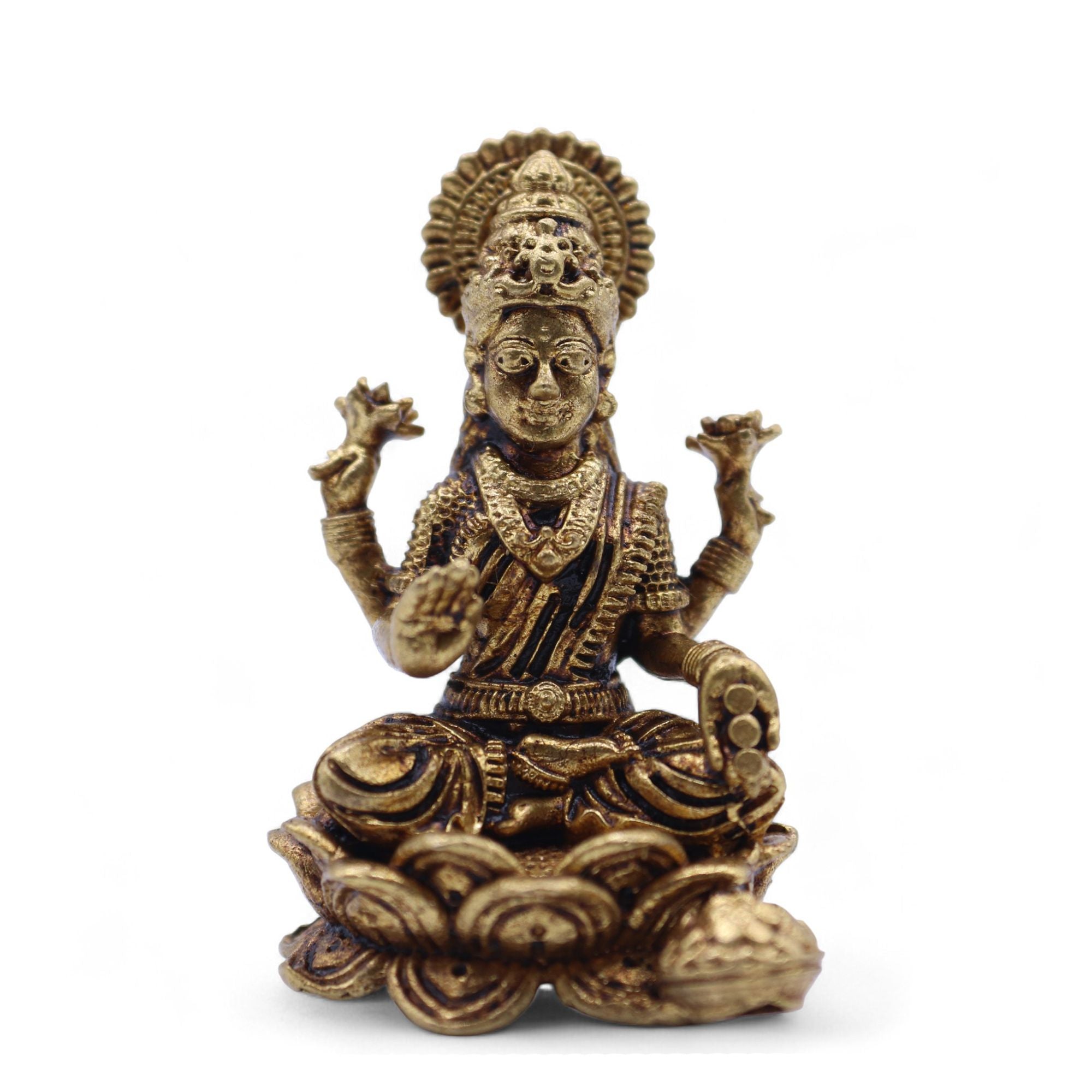 Deuses em Miniatura em Latão – Laxmi (22 g)