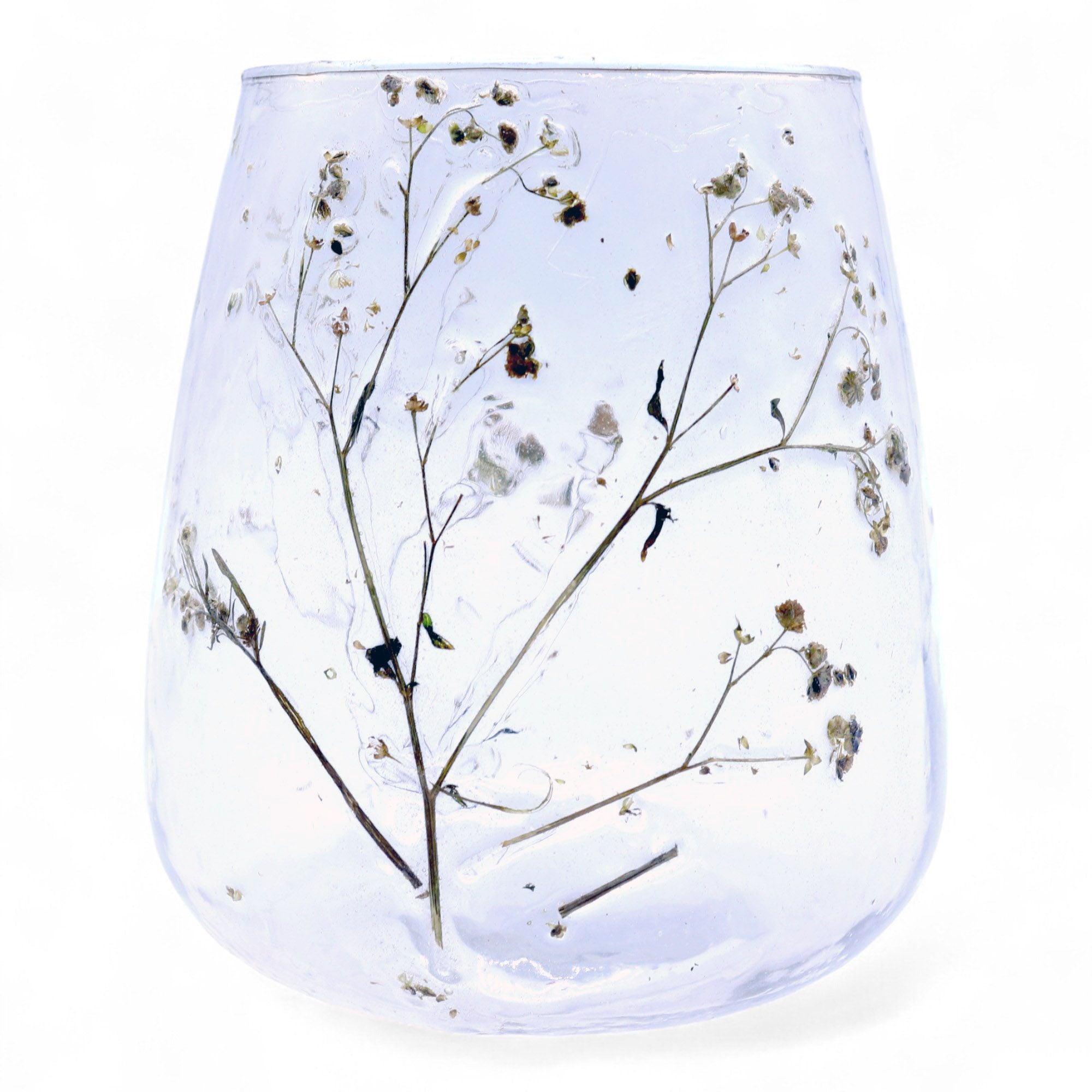 Castiçal de Vidro Floral Natural Jarra Margarita 12 x 11 cm