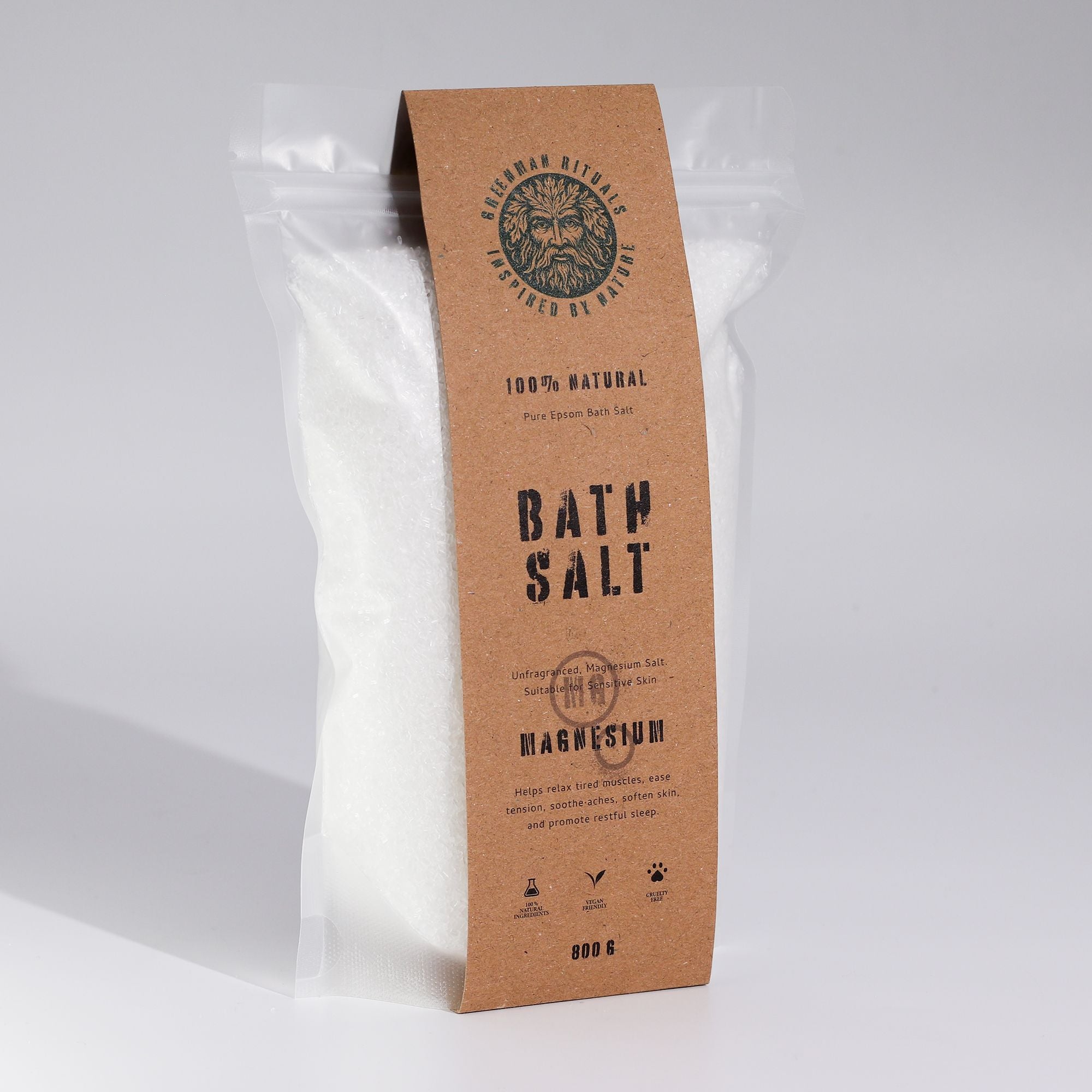 Greenman Rituals Sales de Baño Epsom con Magnesio - Fórmula Pura