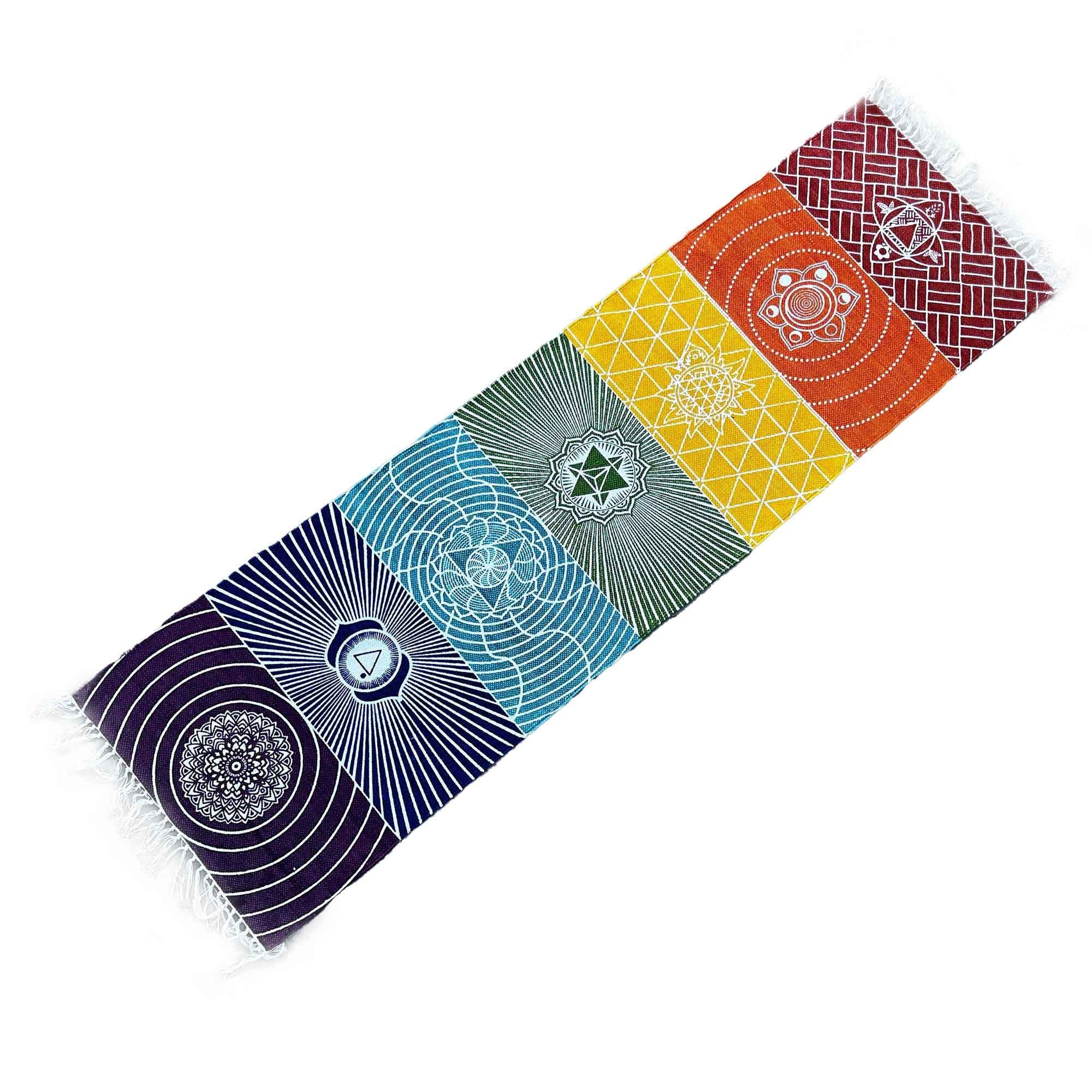 Tapete de Yoga em Algodão Chakras