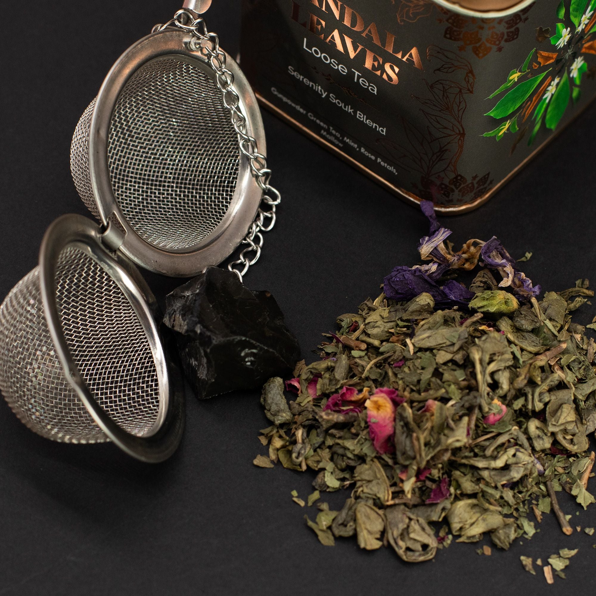 Mistura de Chá Artesanal Serenity Souk – Lata 50g