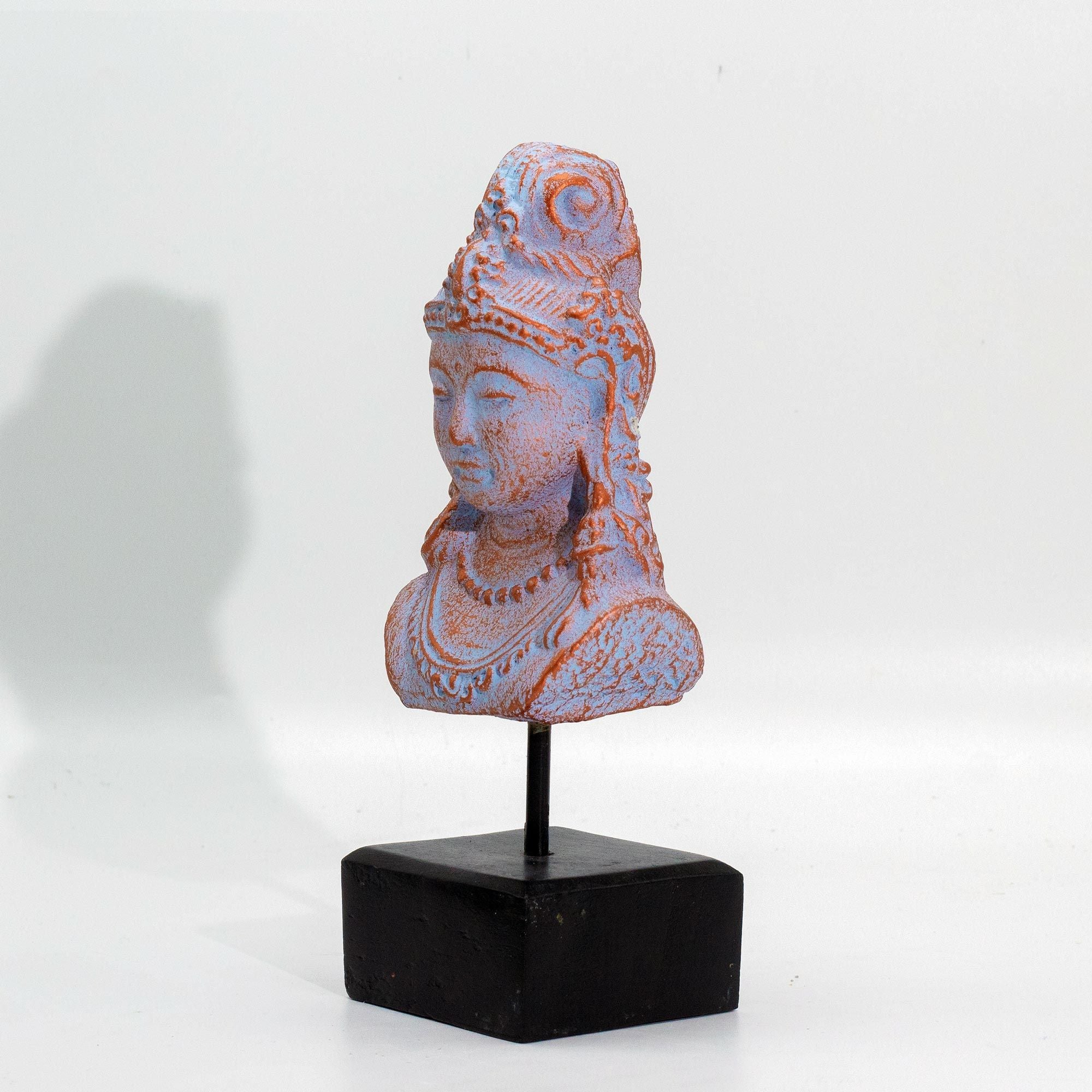 Princesa de la Suerte de Java con Base – Cobre Azul