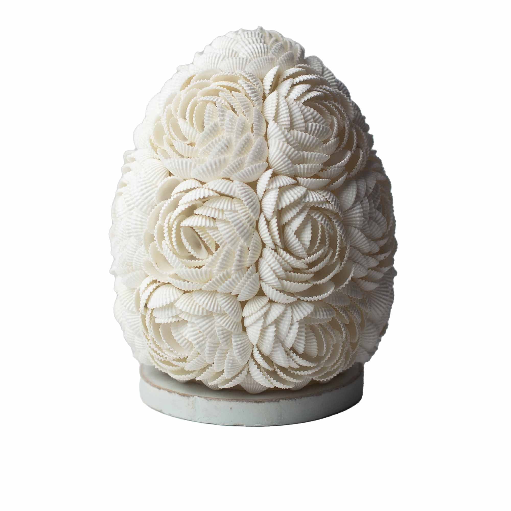 Lâmpada Boho de Conchas – Oval Rosa