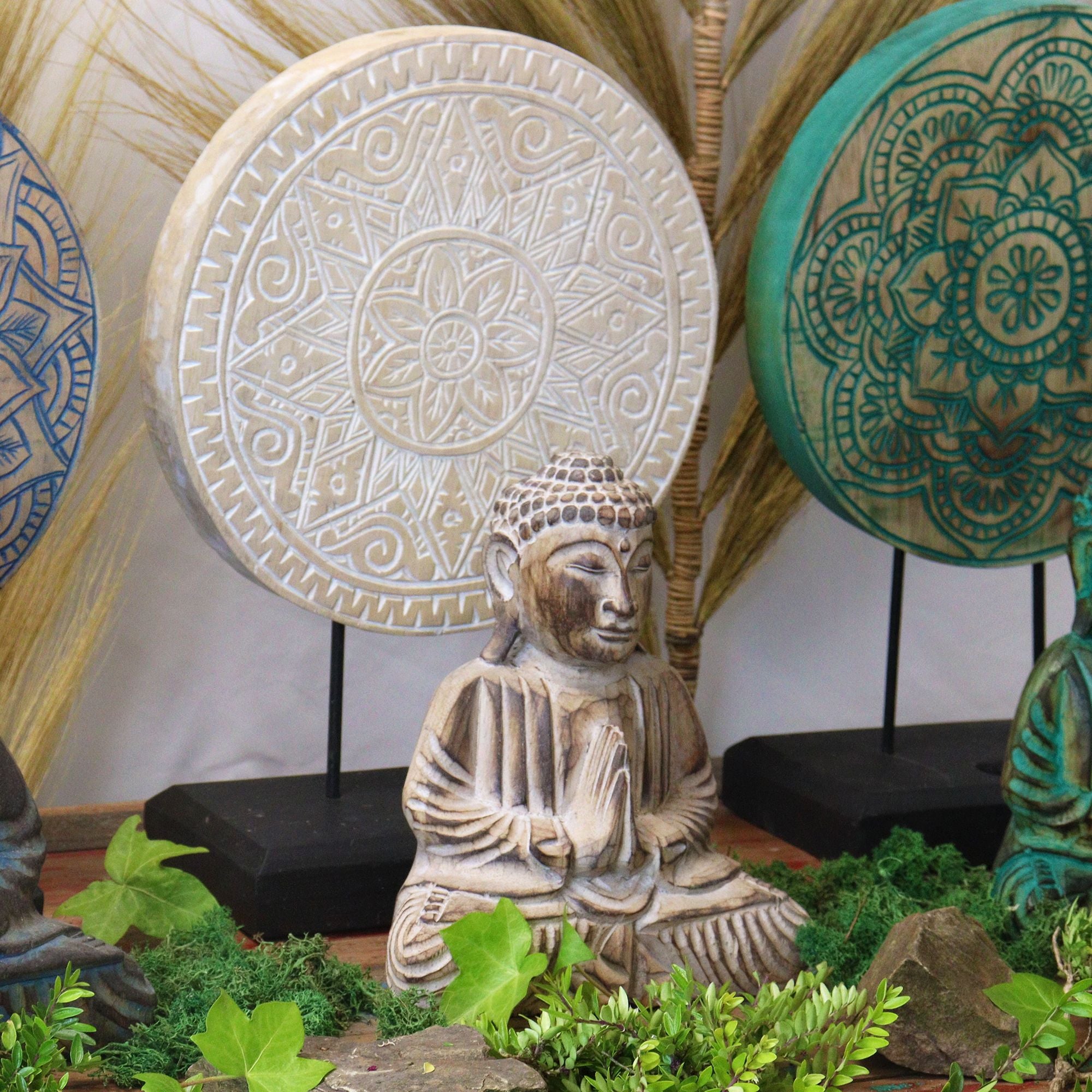 Conjunto Feng Shui Buda Mandala Clásica Natural