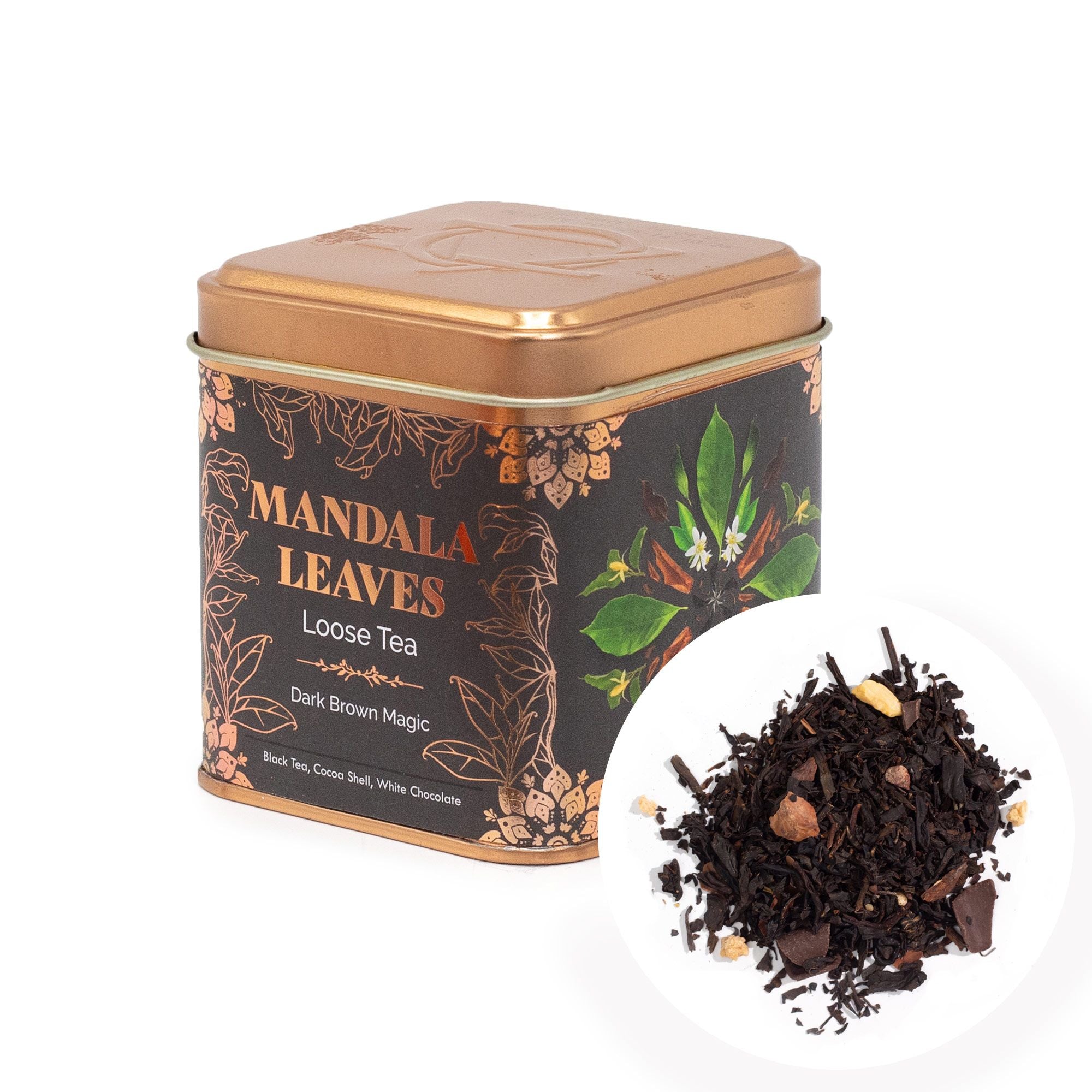 Chá Artesanal Magia Castanha Escura – Lata 50g