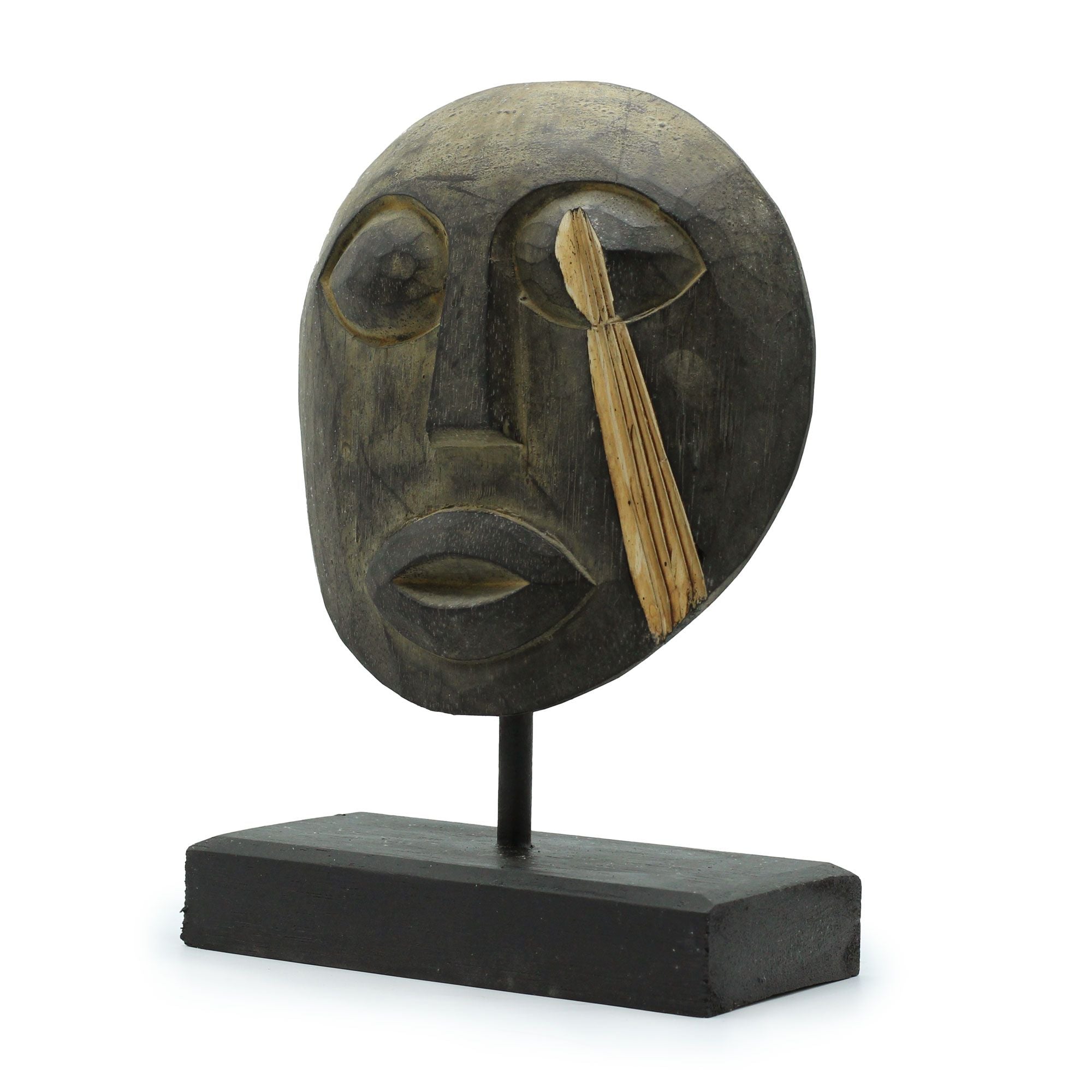 Máscara Decorativa Tribal de Timor – Antiga