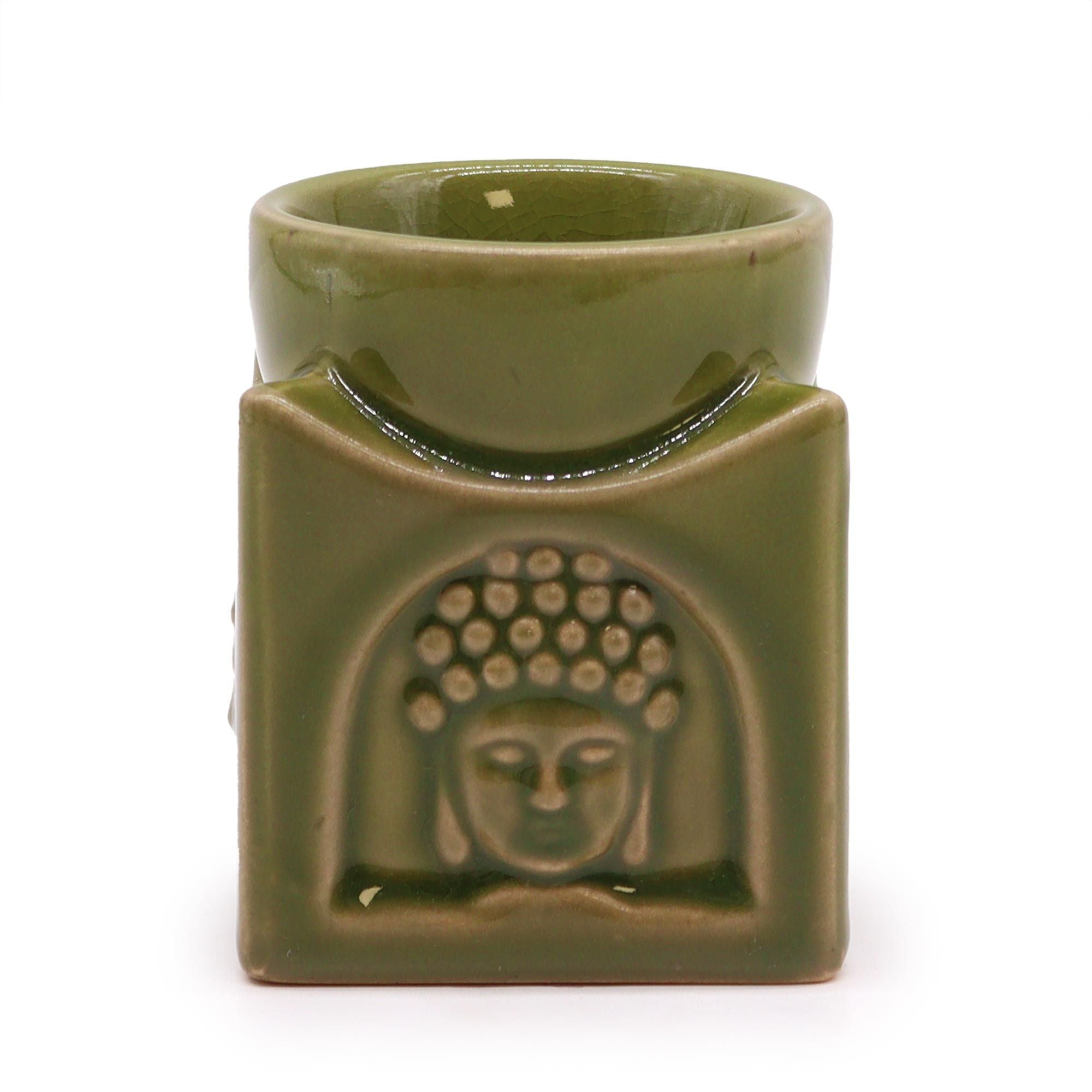 Queimador de Óleo  Buda Quadrado – Jade Claro