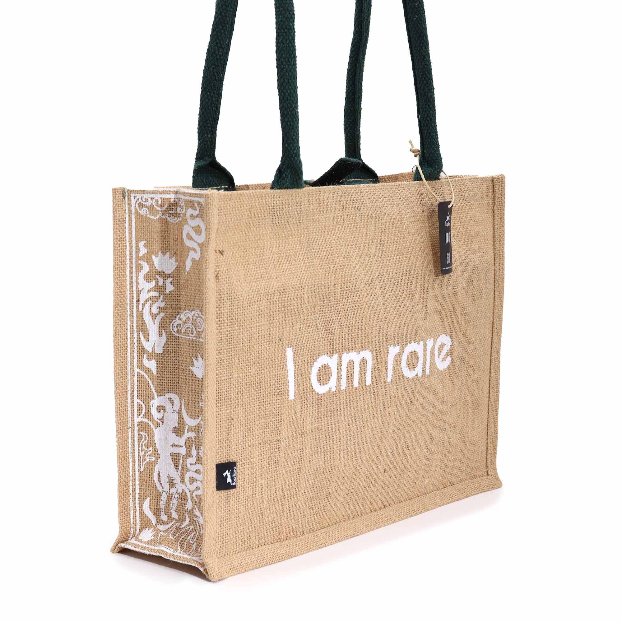 Bolsa Grande de Juta Hop Hare - Sou Rara