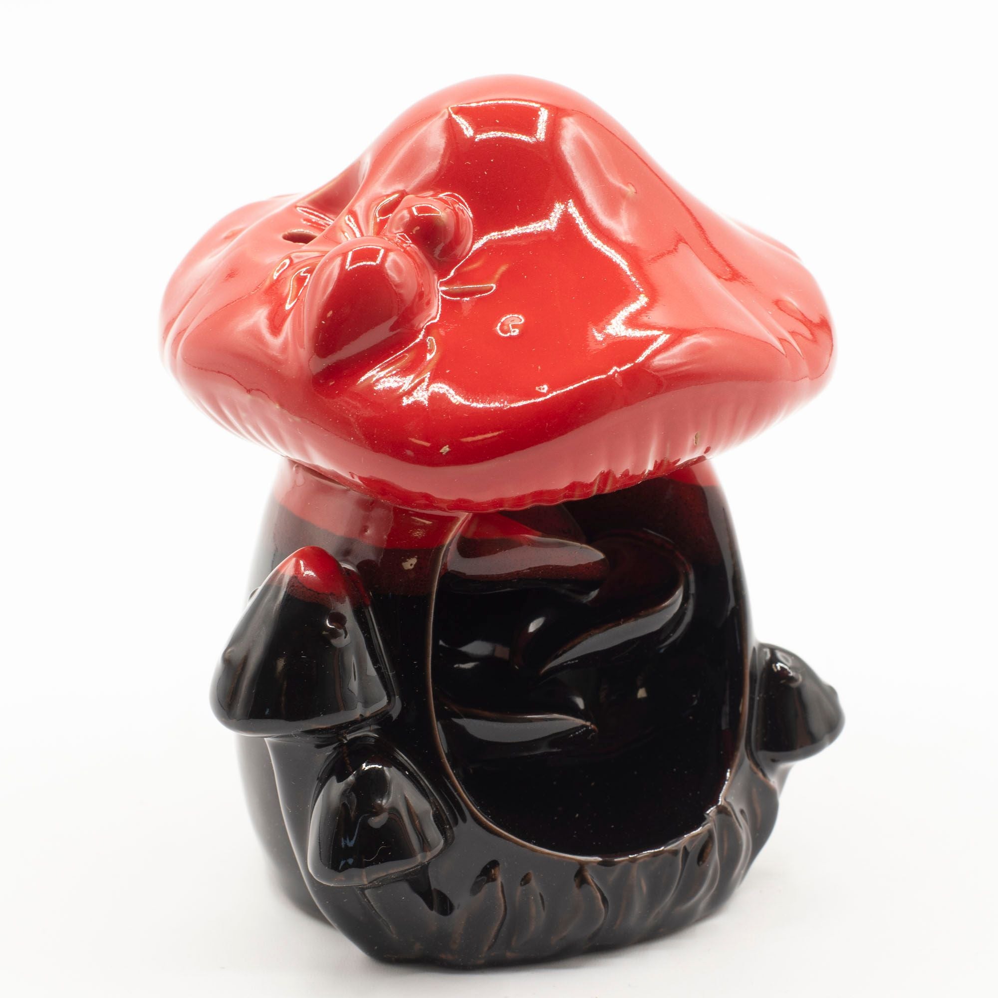 Large Red Mushroom Backflow Incense Burner