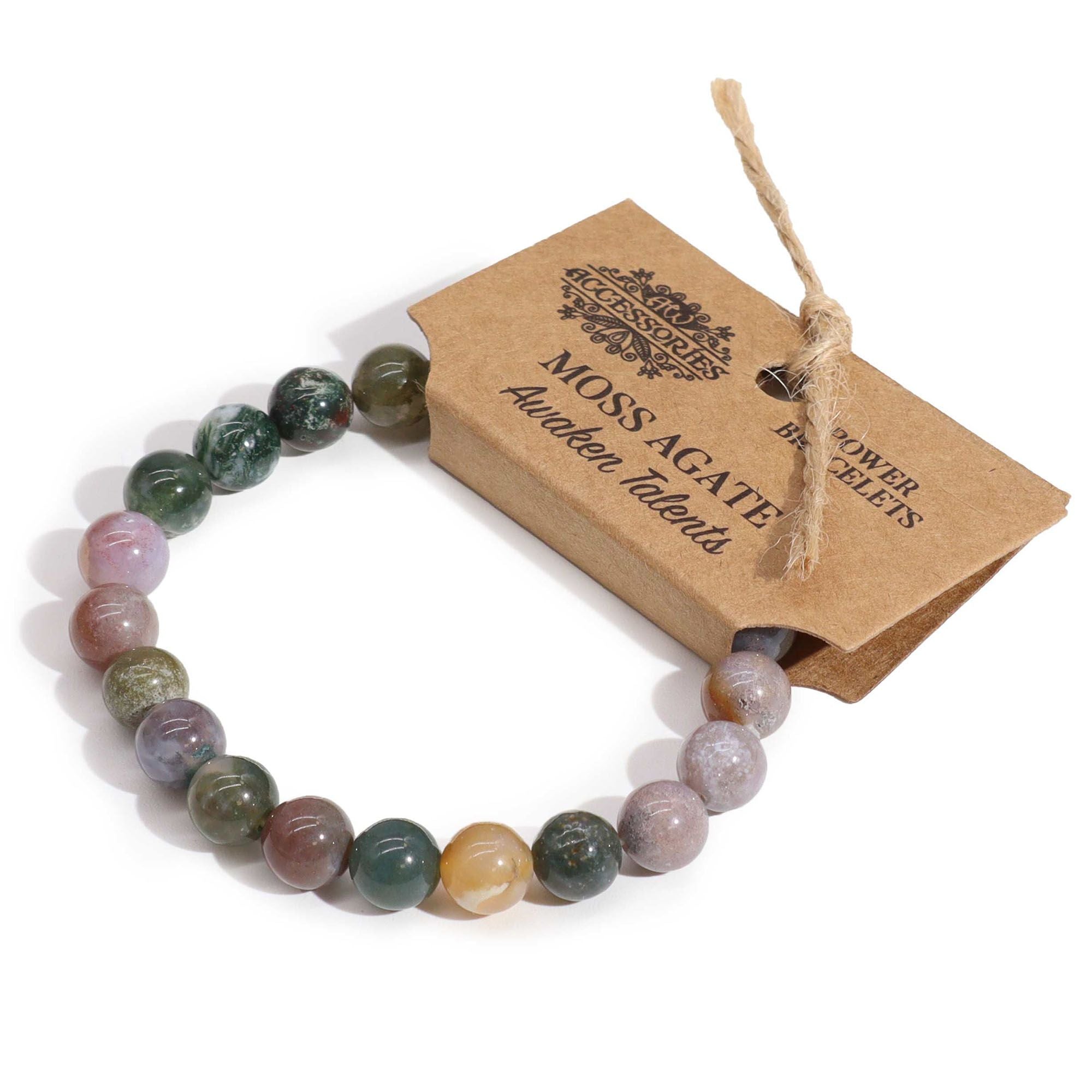 Bangle de Energia – Ágata Musgo