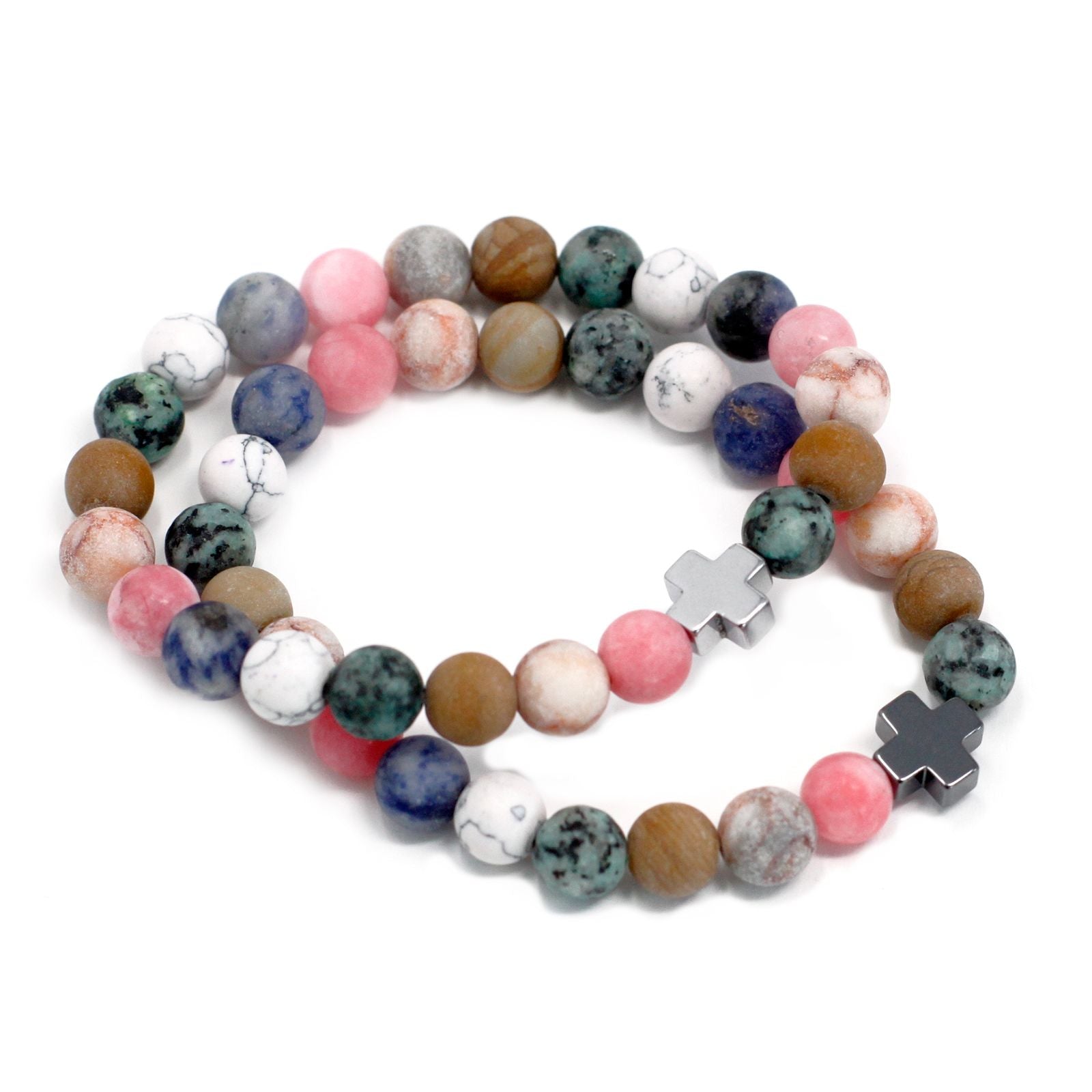 Conjunto de 2 Pulseiras em Pedras Naturais – Harmonia