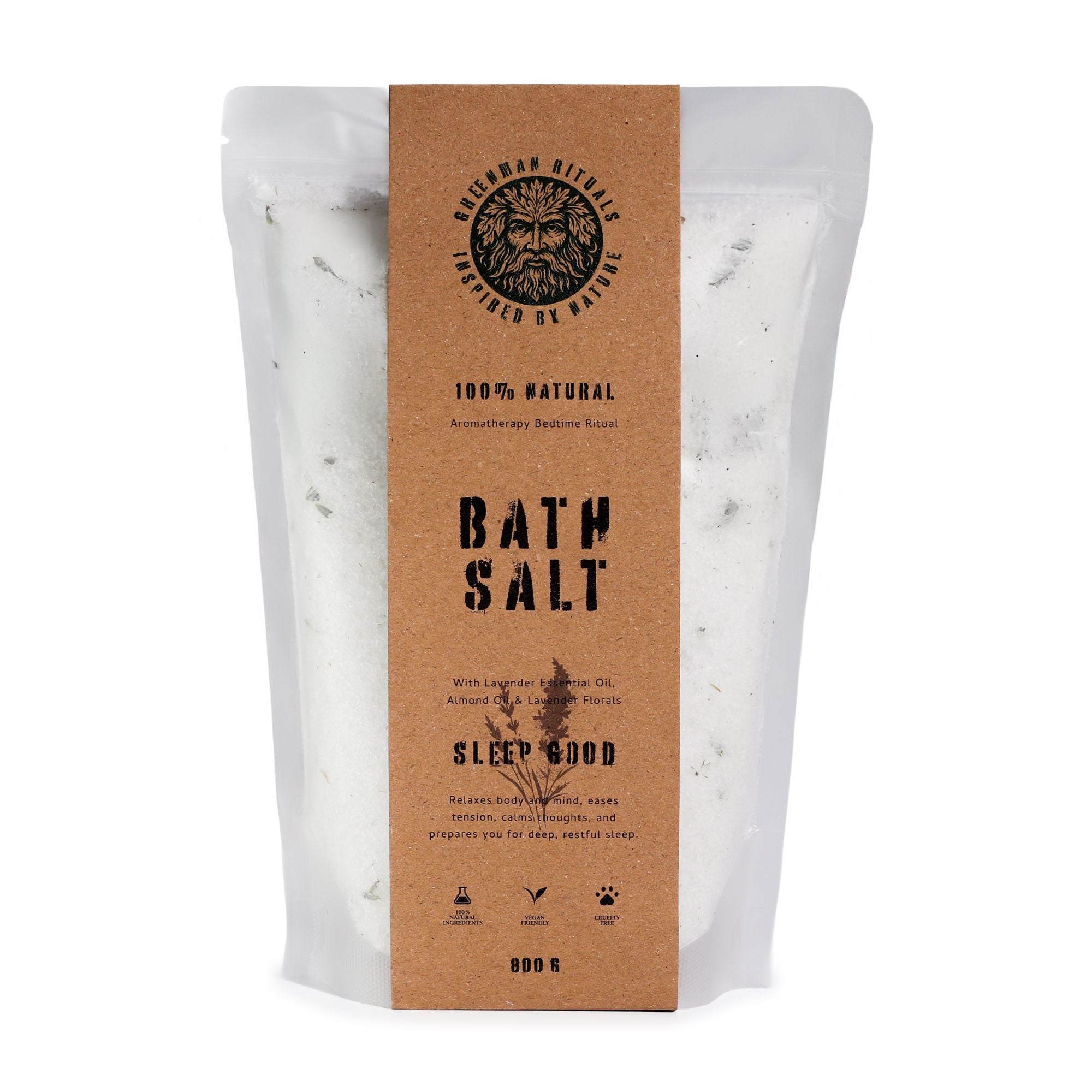 Greenman Rituals Sais de Banho de Epsom com Aromaterapia de Lavanda - Dormir Bem