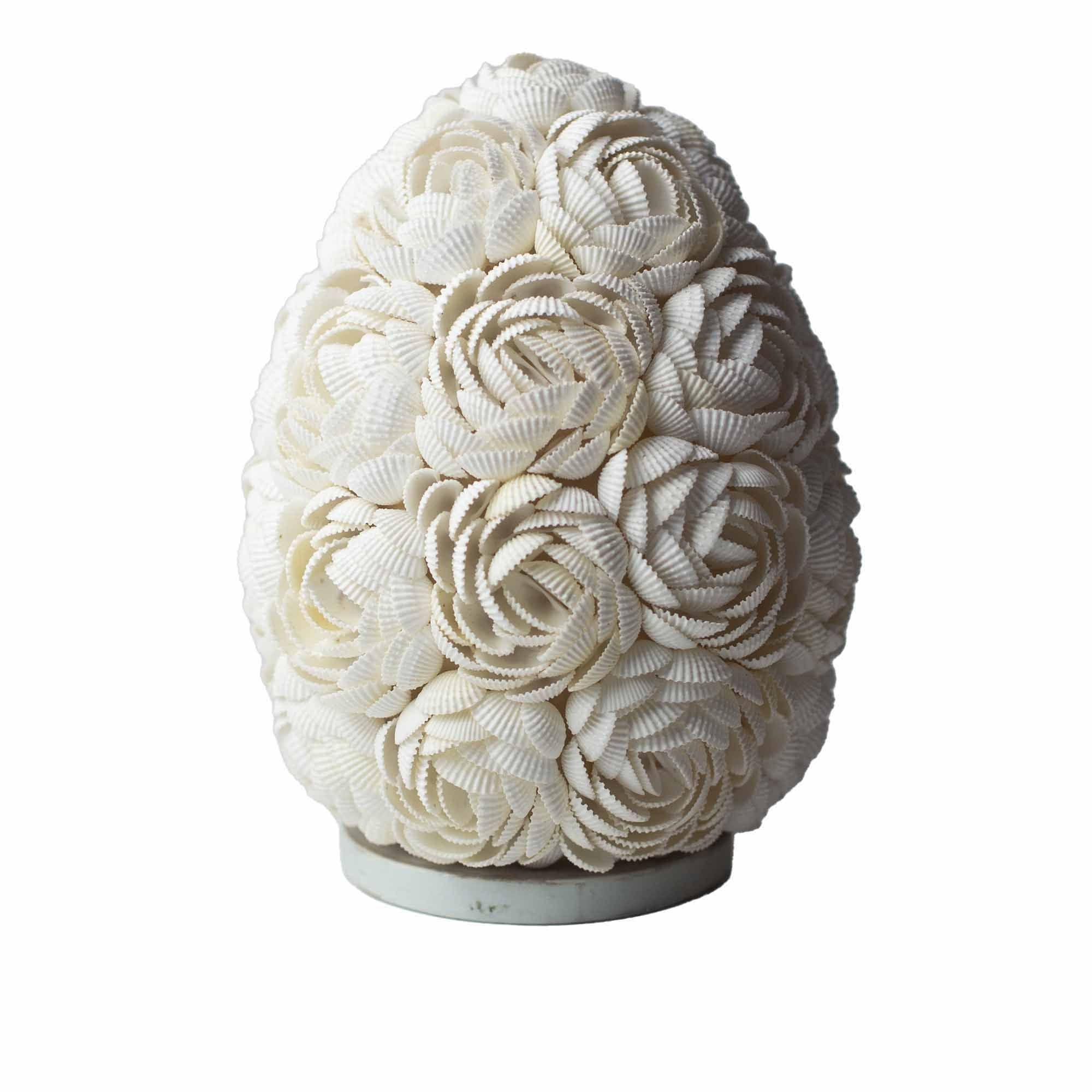 Lâmpada Boho de Conchas – Oval Rosa