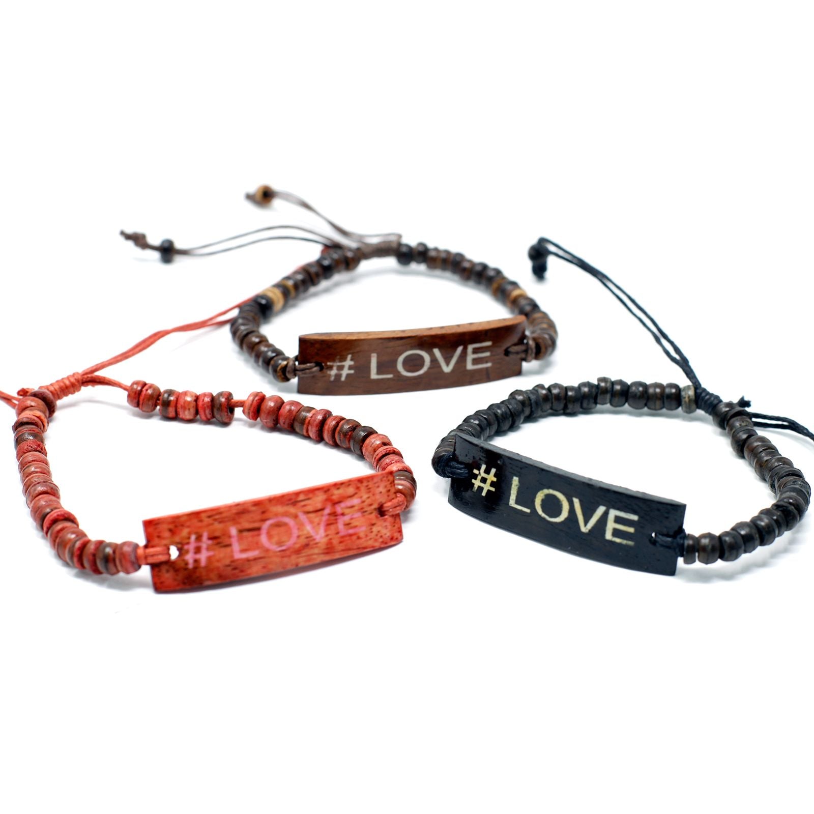 Pulseras eslogan de Coco – #Love