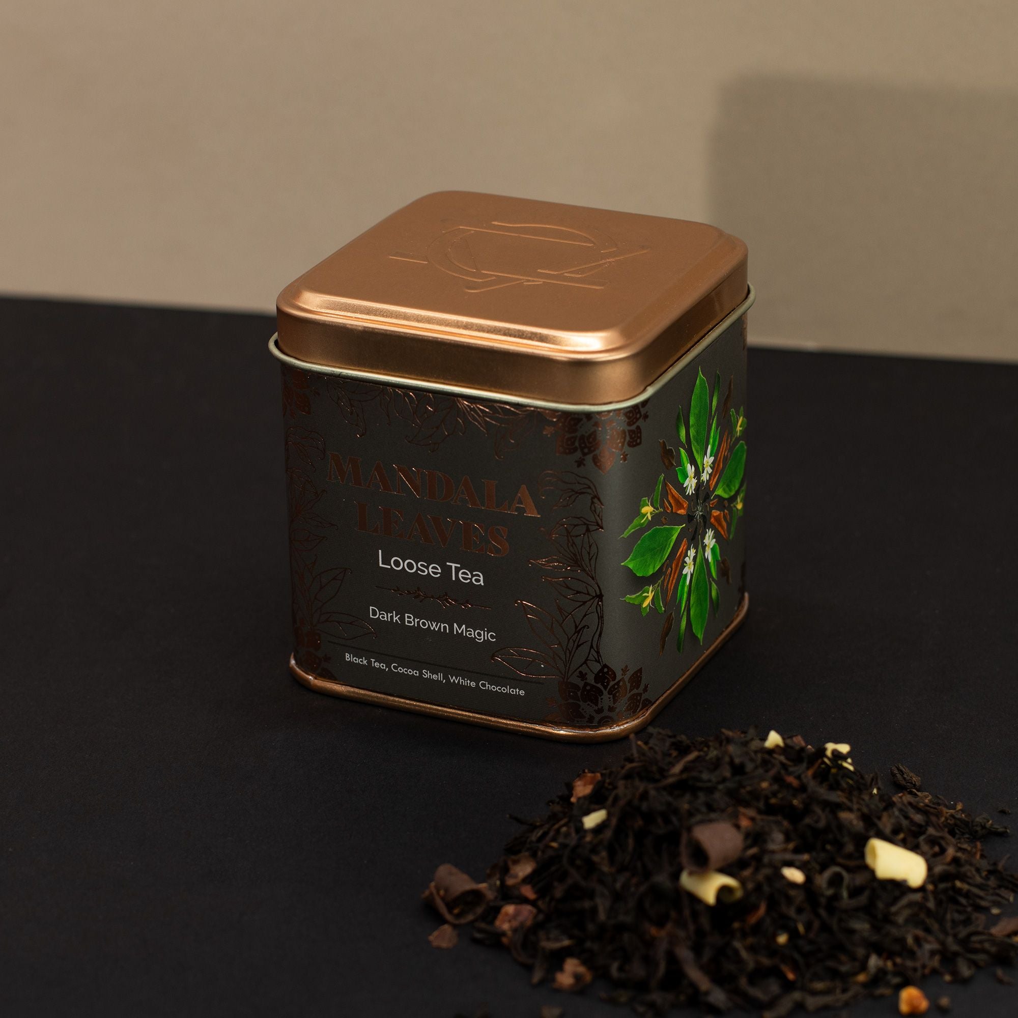 Chá Artesanal Magia Castanha Escura – Lata 50g