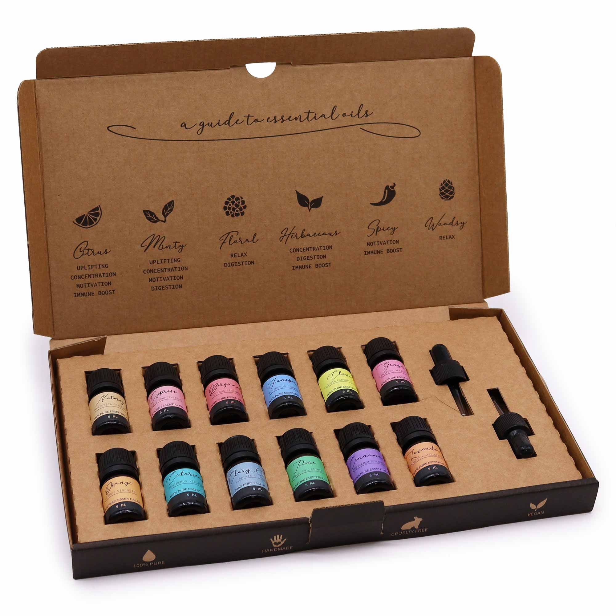 Conjunto de Óleos Essenciais de Aromaterapia – Outono (12×5 ml)