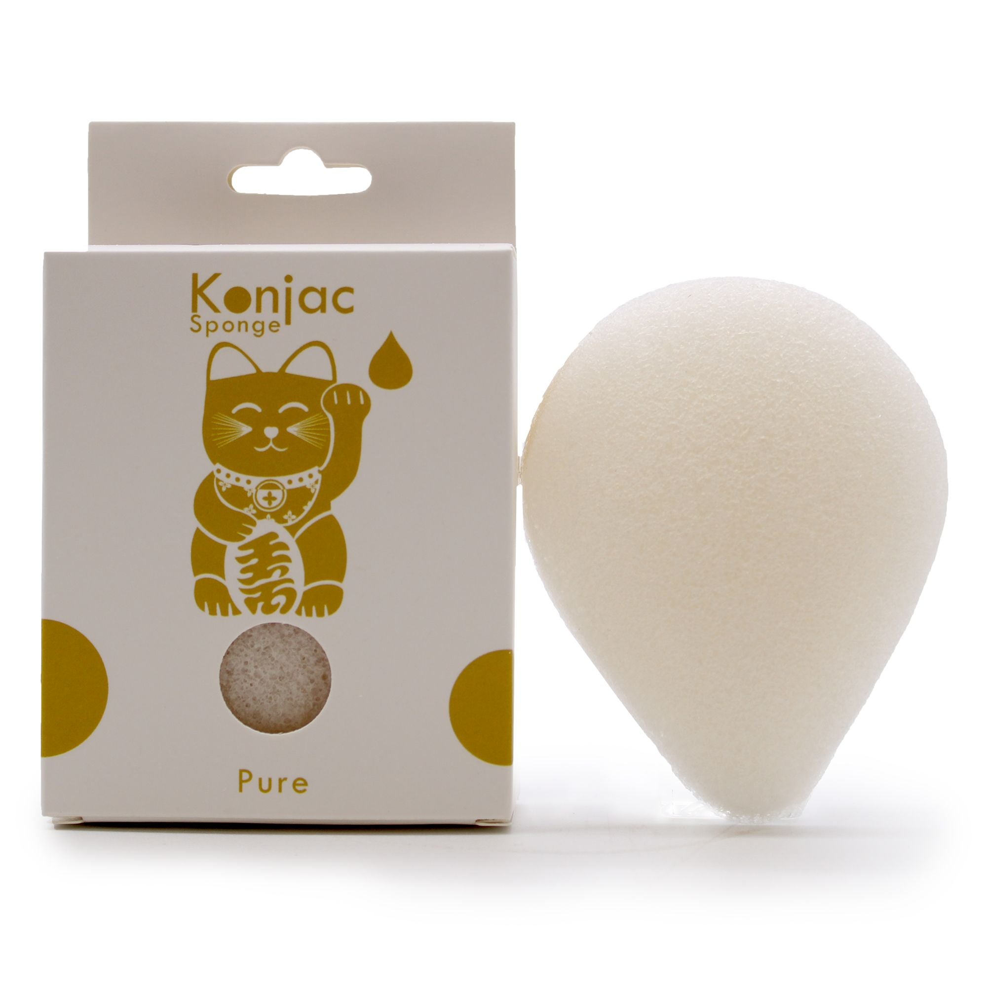Esponja Facial Konjac Natural para Pieles Sensibles