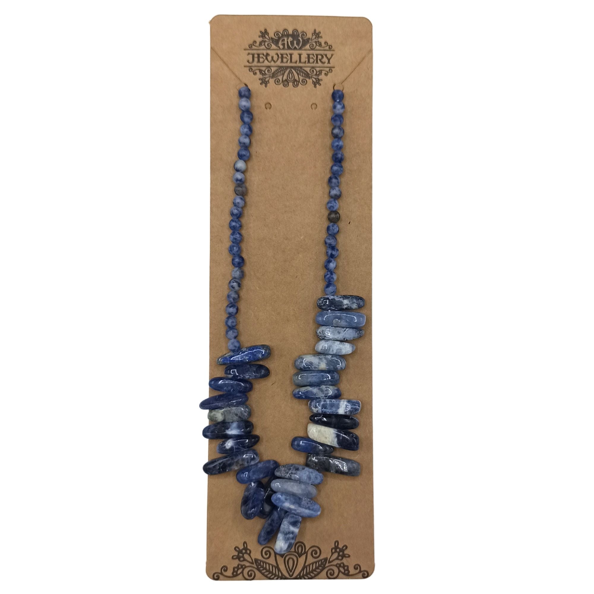 Colar de Gemas Longstone - Sodalita