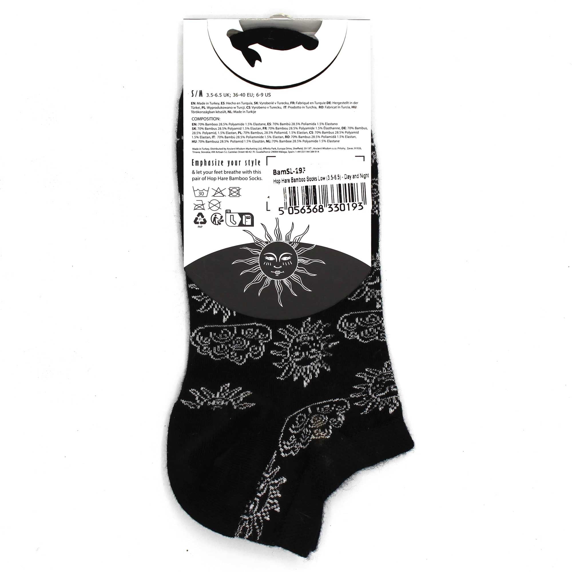 Soquetes de bambu Hop Hare S/M 36-40 - Dia e Noite