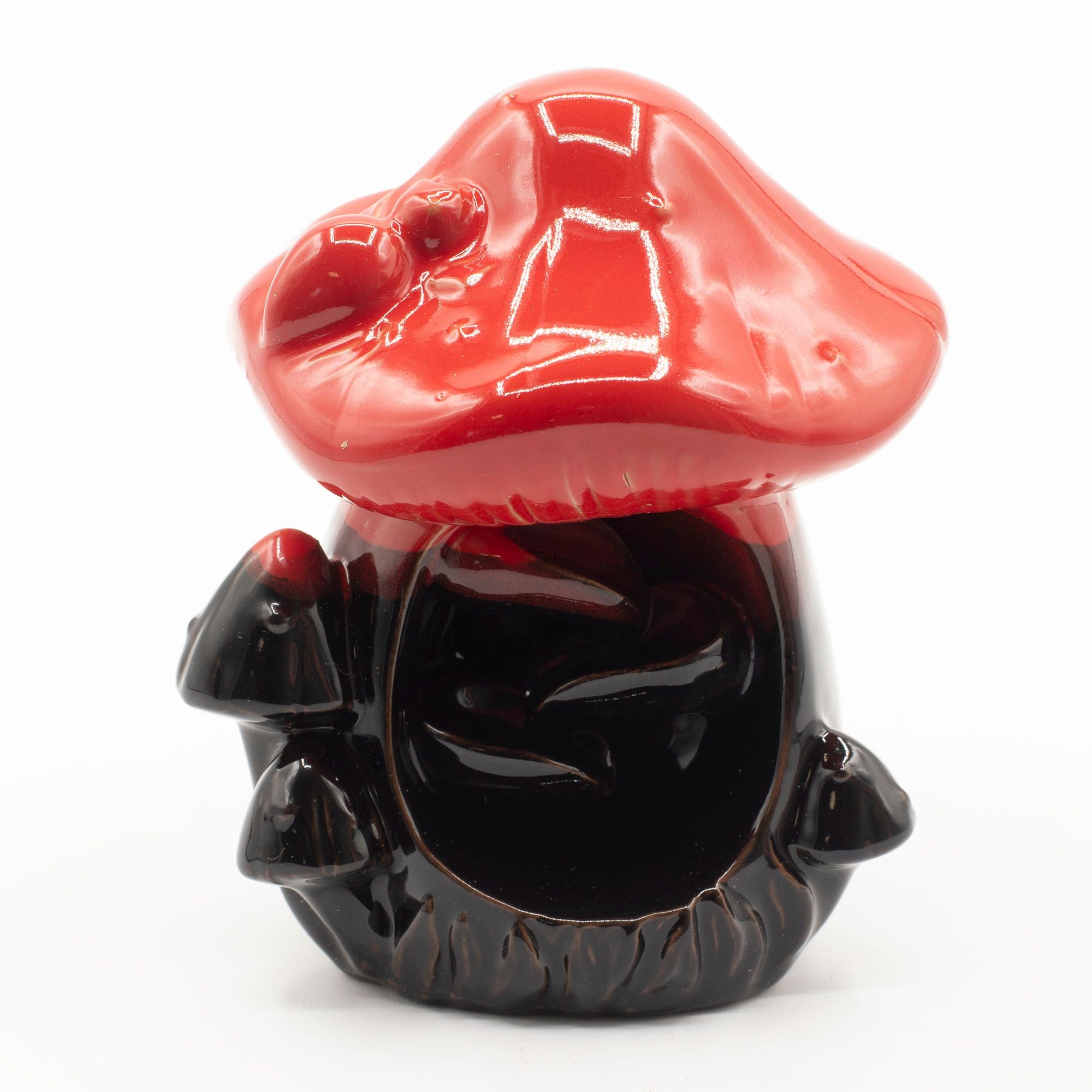Large Red Mushroom Backflow Incense Burner
