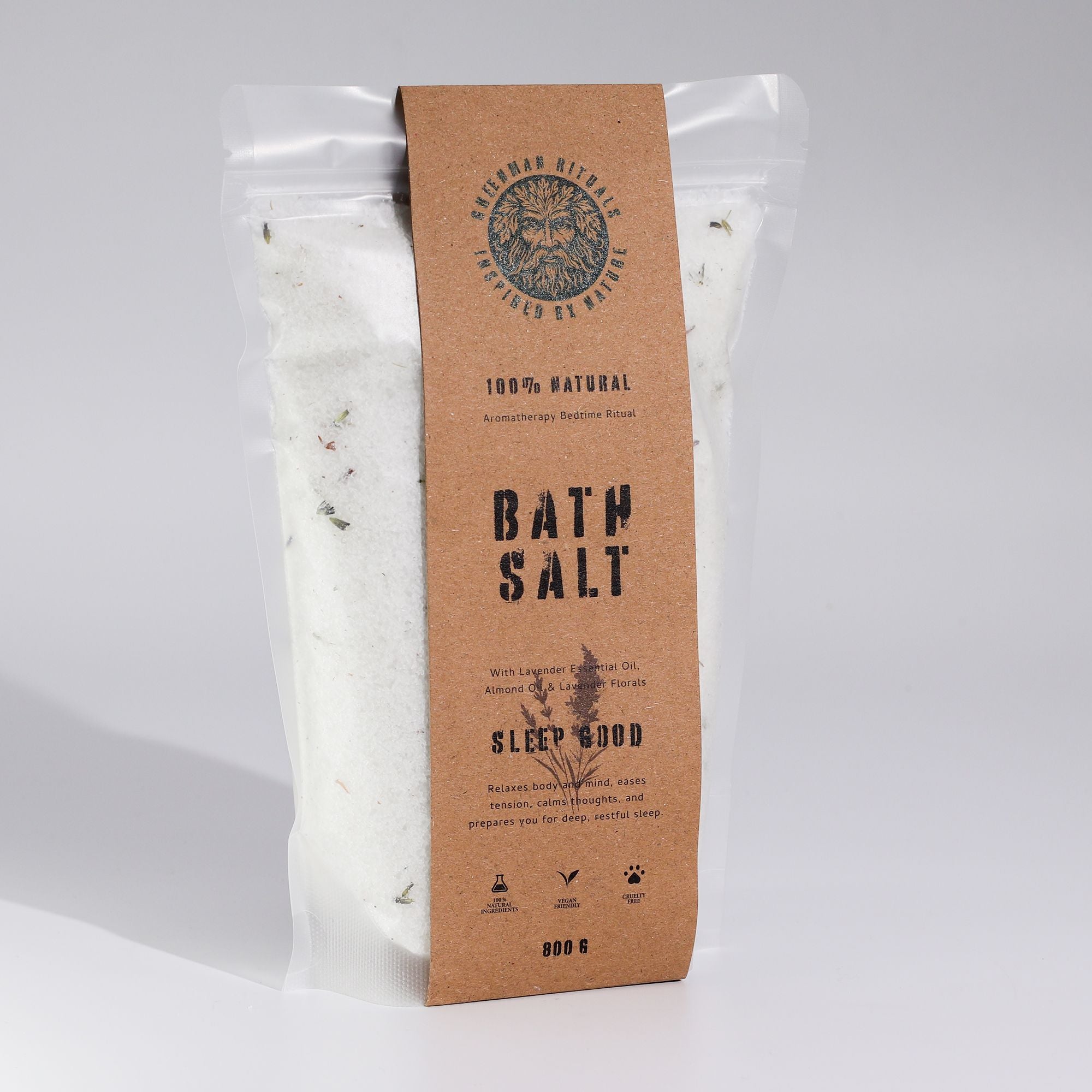 Greenman Rituals Sais de Banho de Epsom com Aromaterapia de Lavanda - Dormir Bem