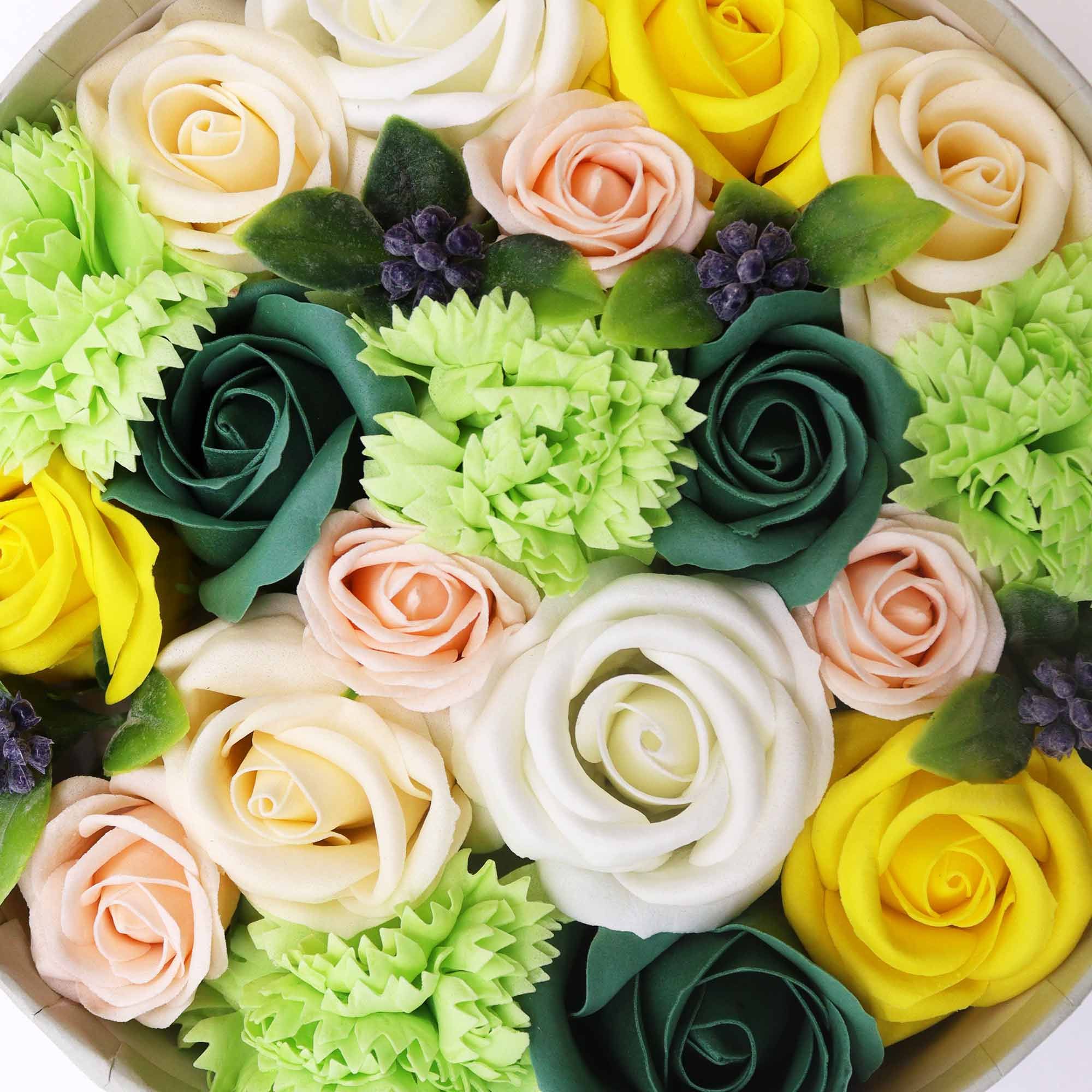 Caixa Redonda - Celebrações de Primavera - Amarelo e Verde