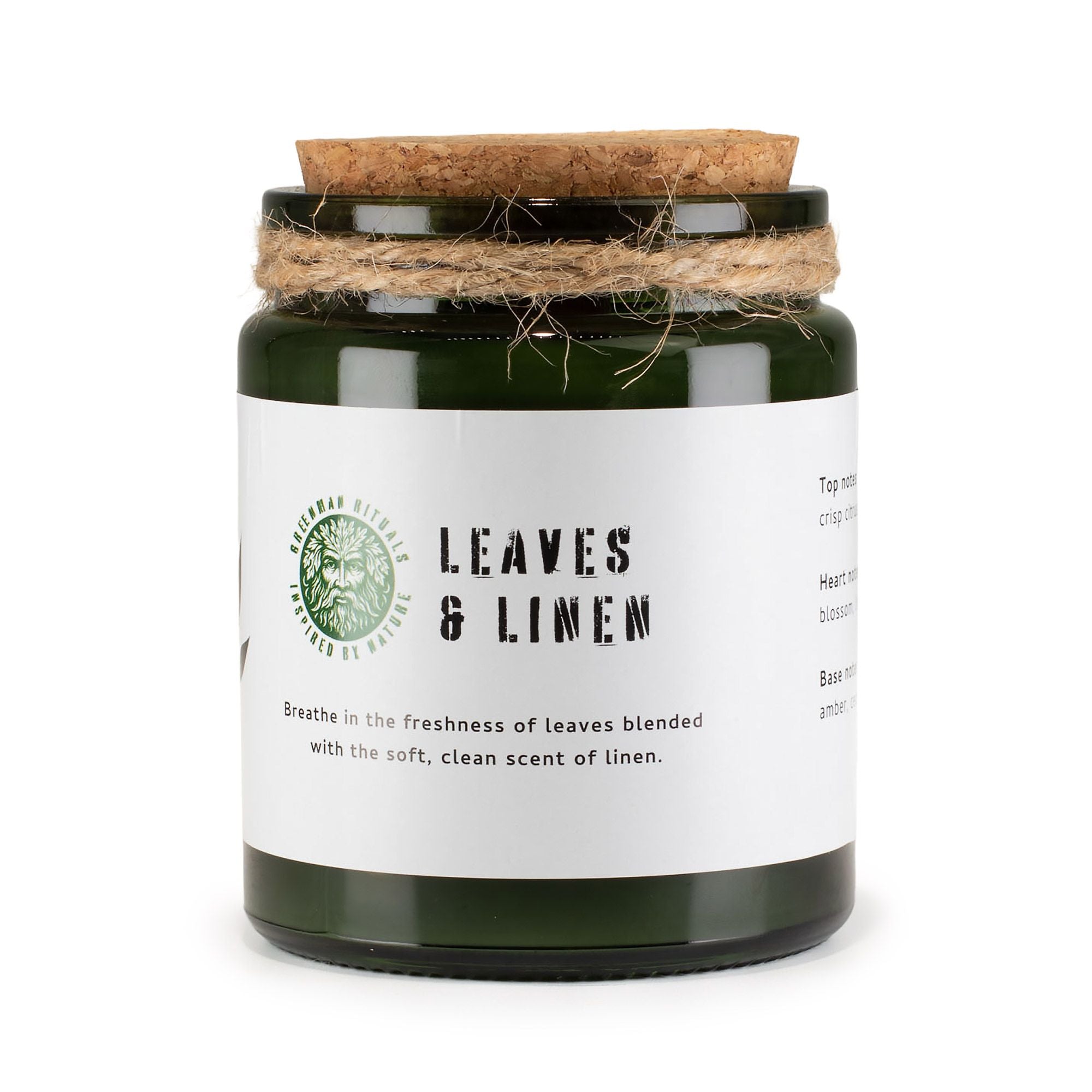 Vela de Soja Greenman Woodwick Folhas e Linho