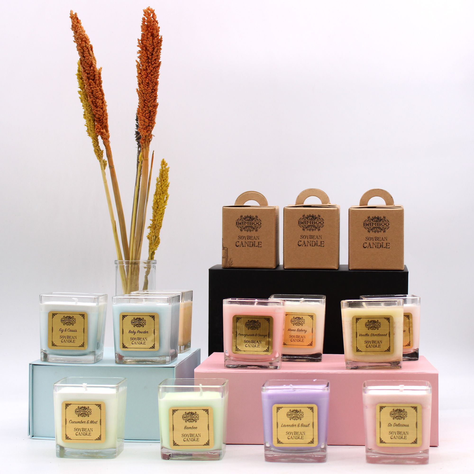 Soy Wax Bamboo Candle