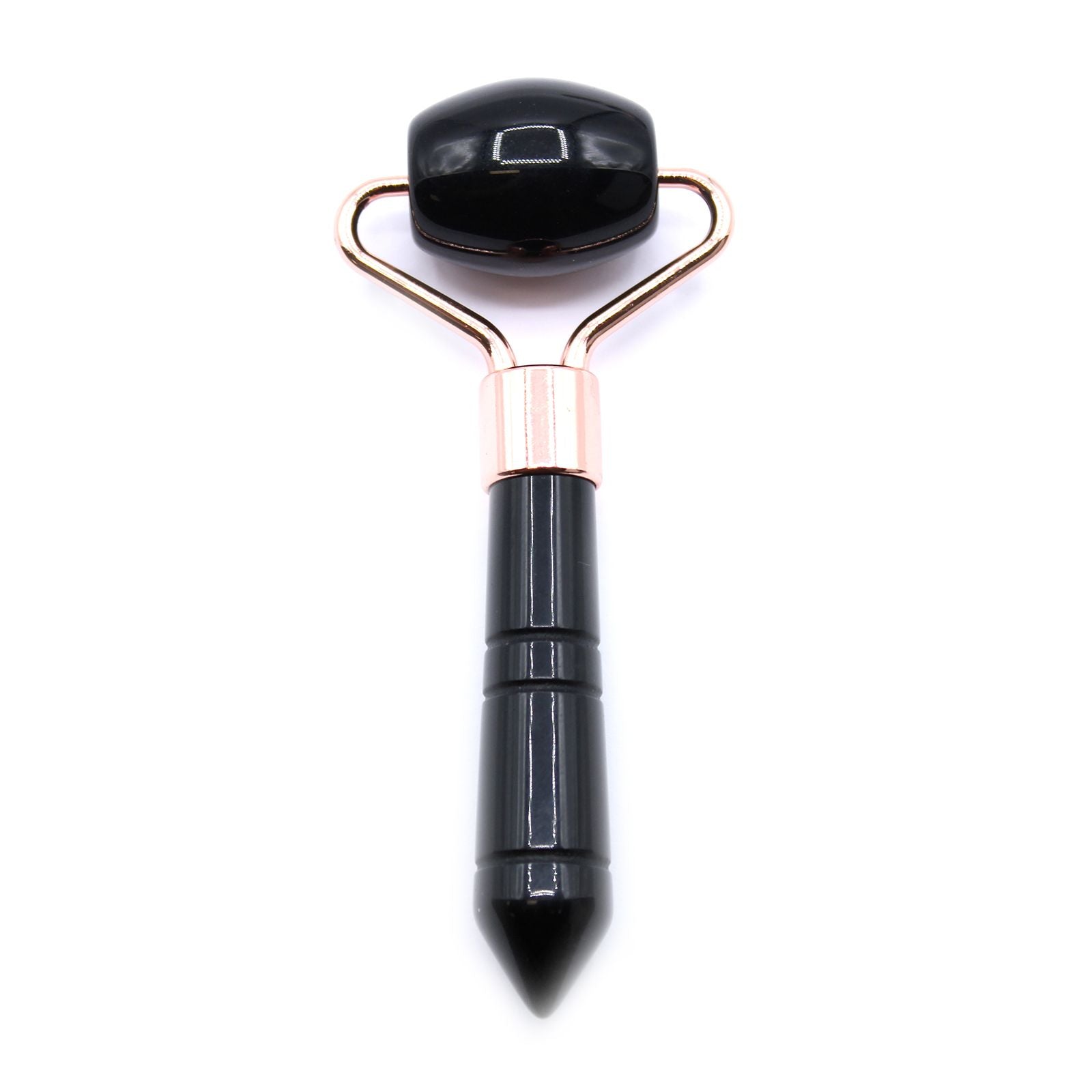 Mini Rolo Facial em Pedra Natural, Obsidiana Negra