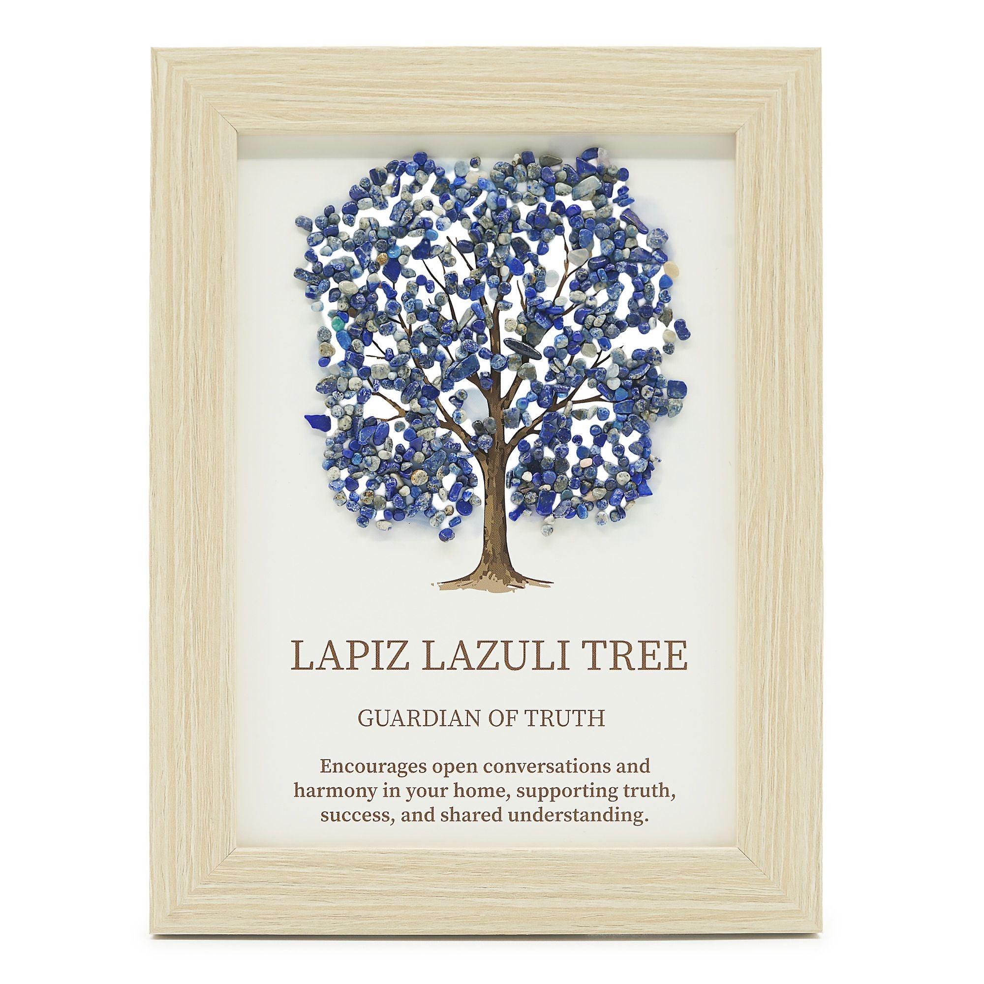 Quadro com Pedras Naturais Árvore da Vida Lápis-Lazúli