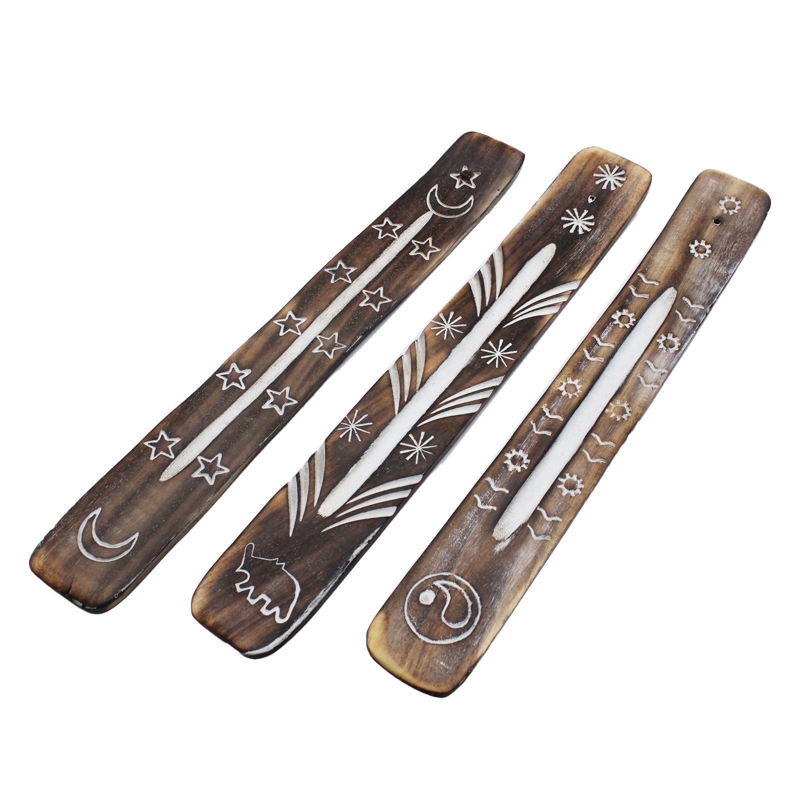 Suporte de Incenso Branco Simples