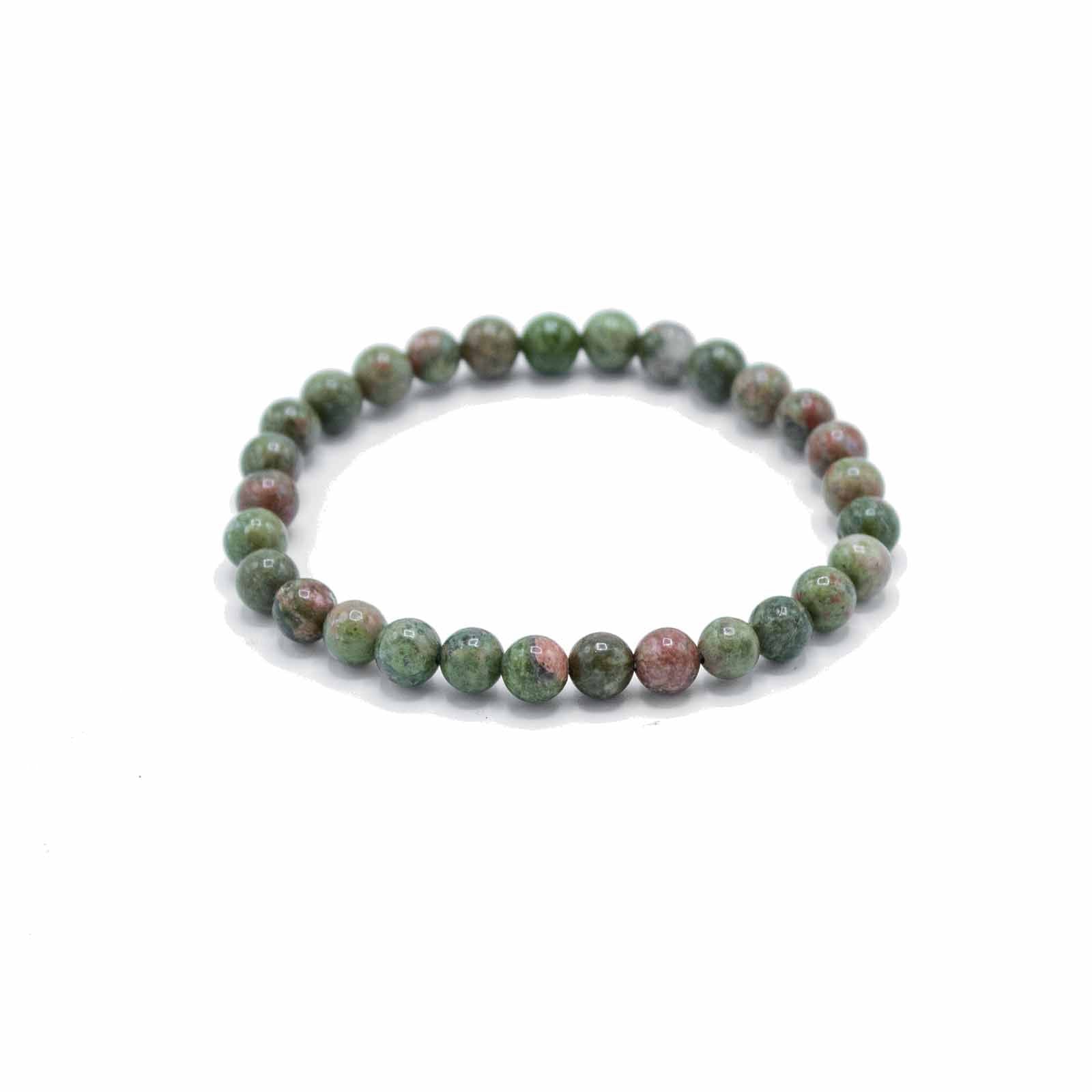 Natural Stone Manifestation Bracelet – Green Jasper – Growth