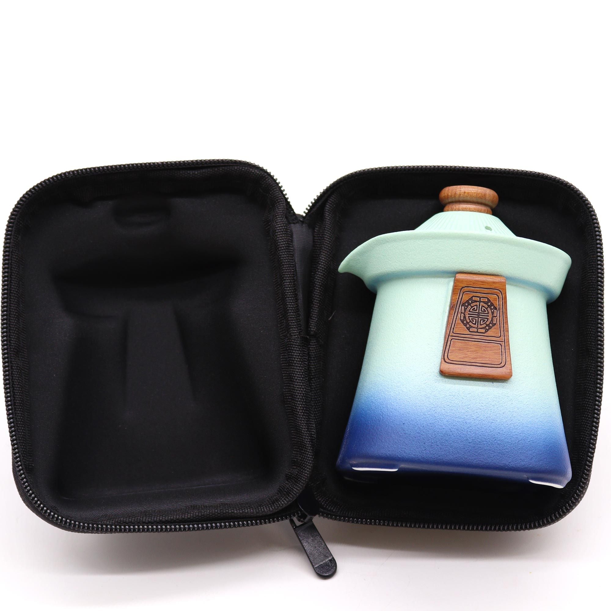 Conjunto de Bule Temple e Três Chávenas – Azul Céu
