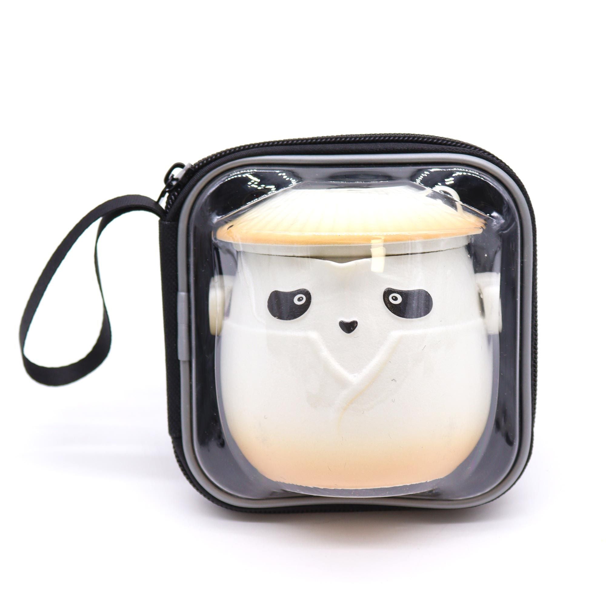 Conjunto de Bule Panda e Três Chávenas – Laranja