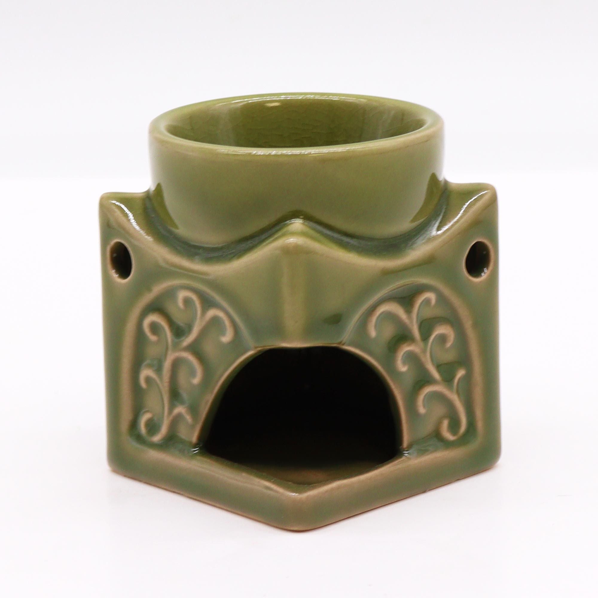 Queimador de Óleo  Buda Quadrado – Jade Claro