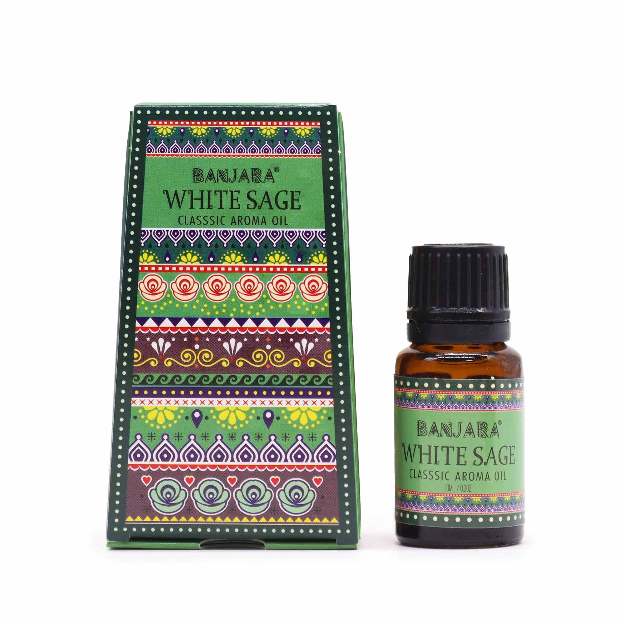 Óleo de Fragrância Indiano Banjara Sálvia Branca 10 ml