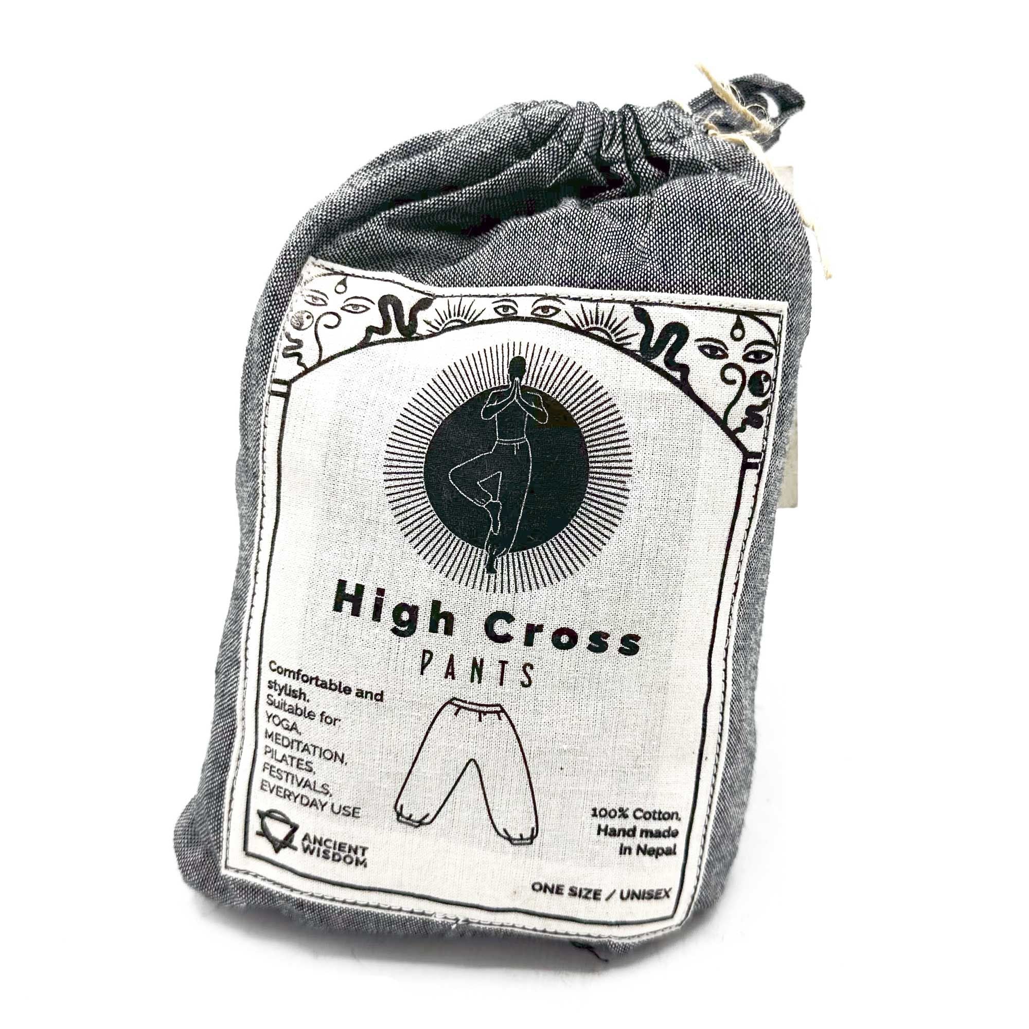 Calças para yoga e festivais Himalayan High Cross - Cinzento