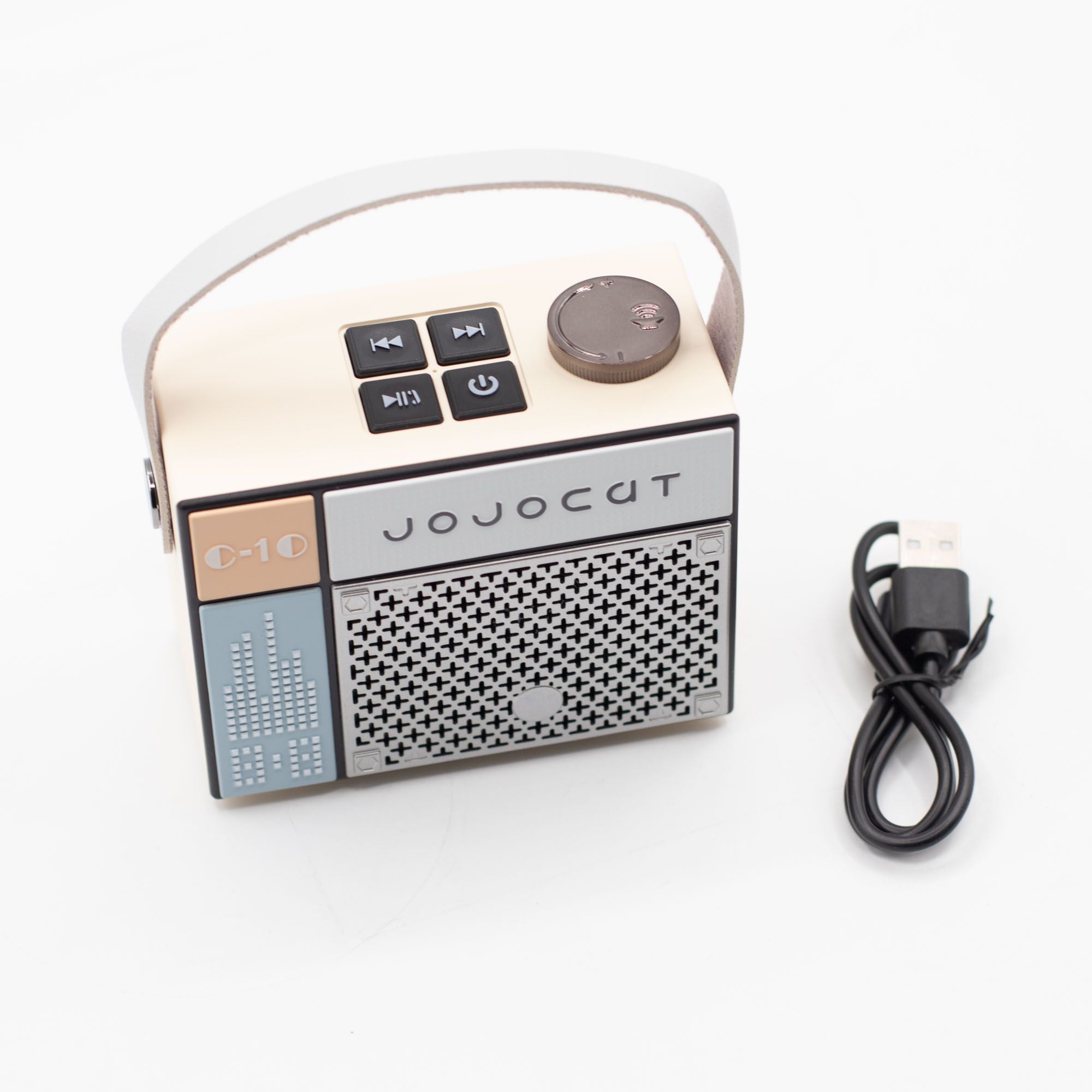 Coluna de Som Retro com Rádio Jojocut C10