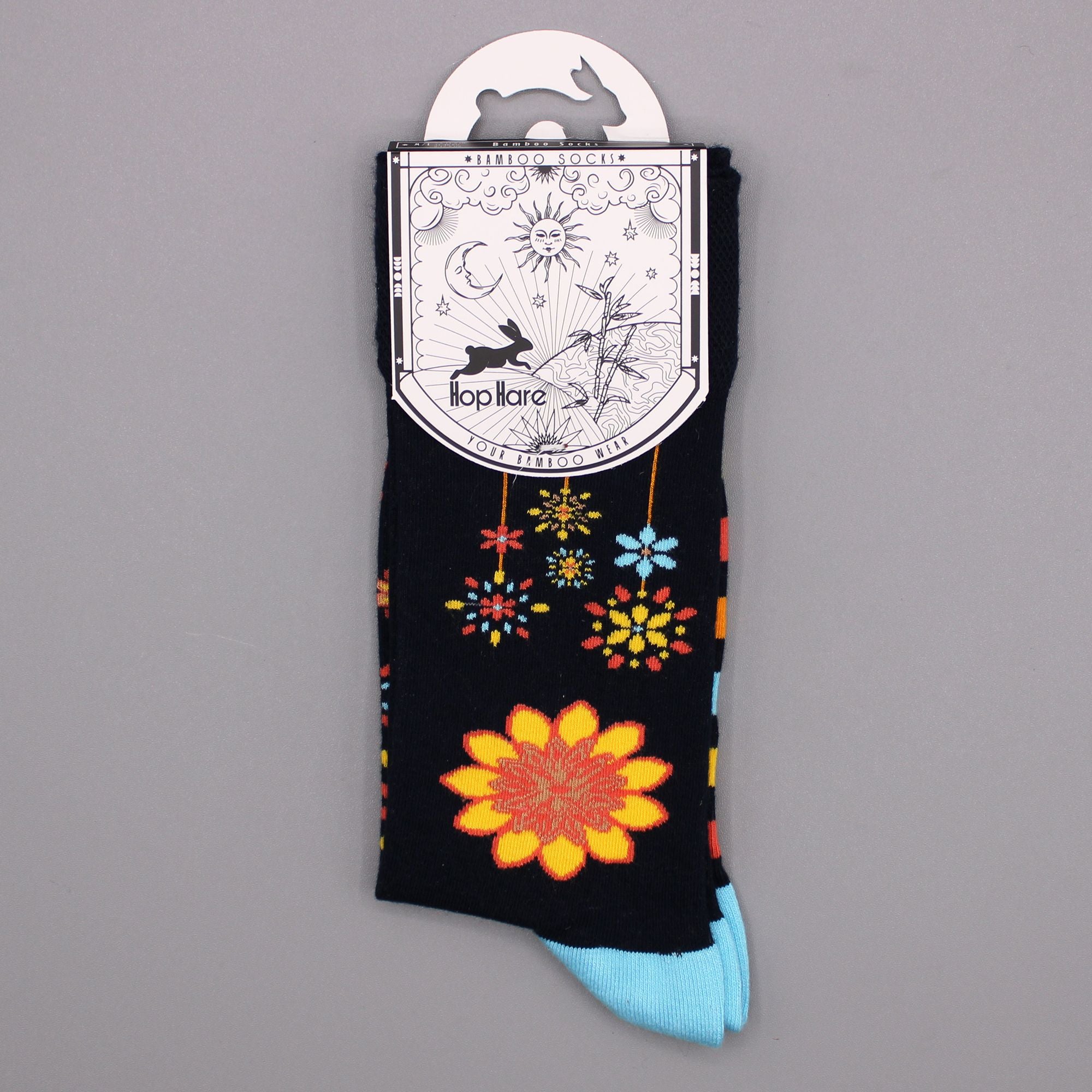 Meias de bambu Hop Hare S/M - Flores Mandala