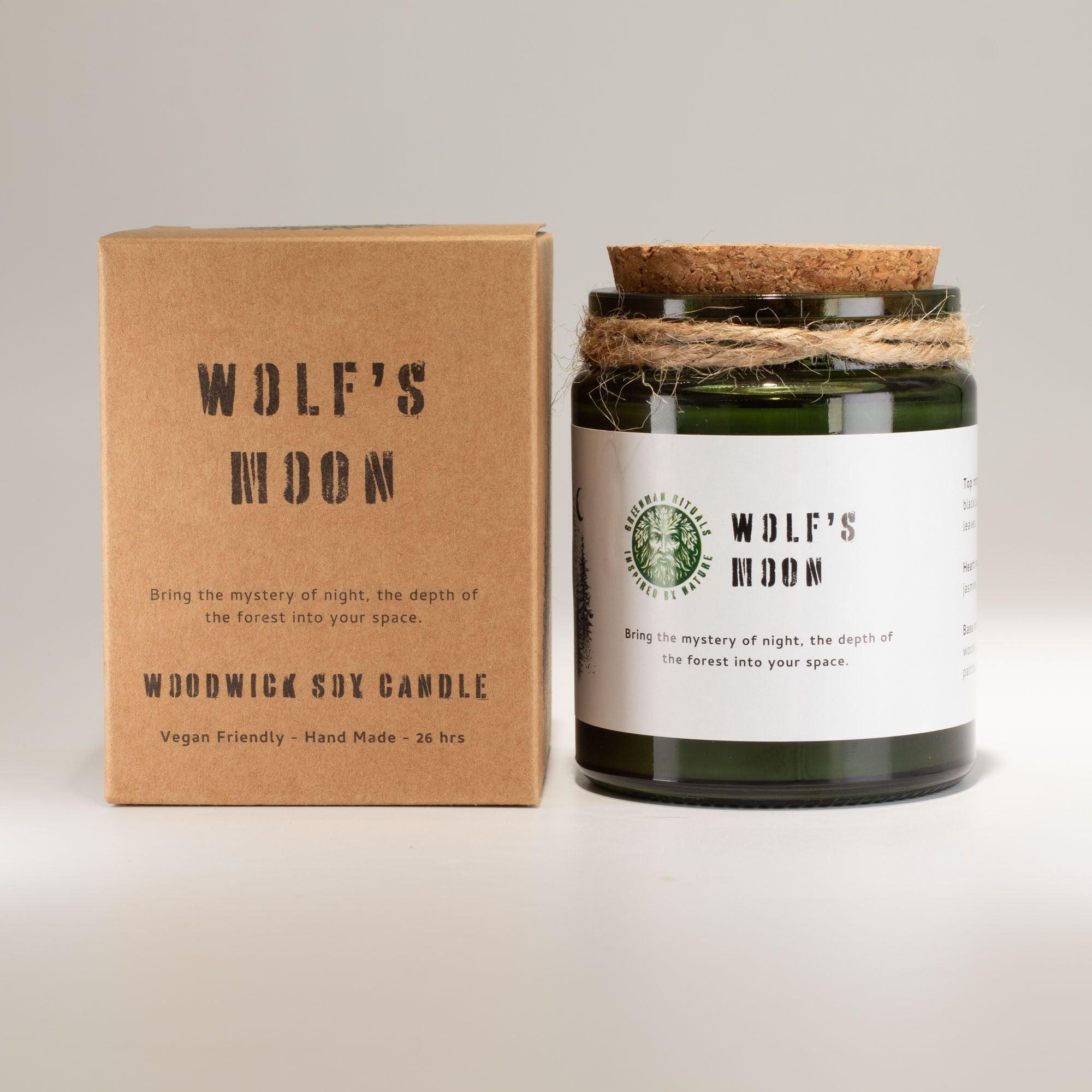 Vela de Soja Greenman Woodwick Lua do Lobo