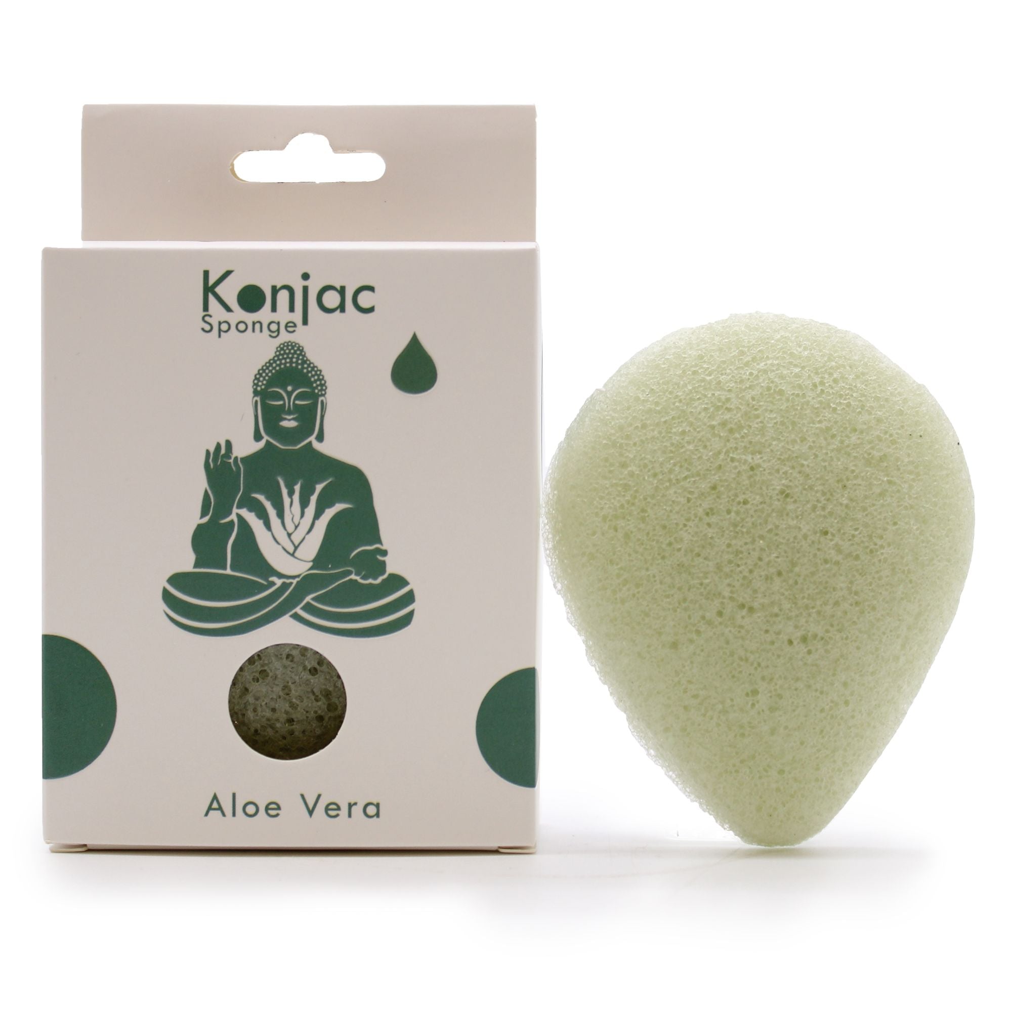 Esponja facial Konjac con Aloe Vera, Cicatrizante
