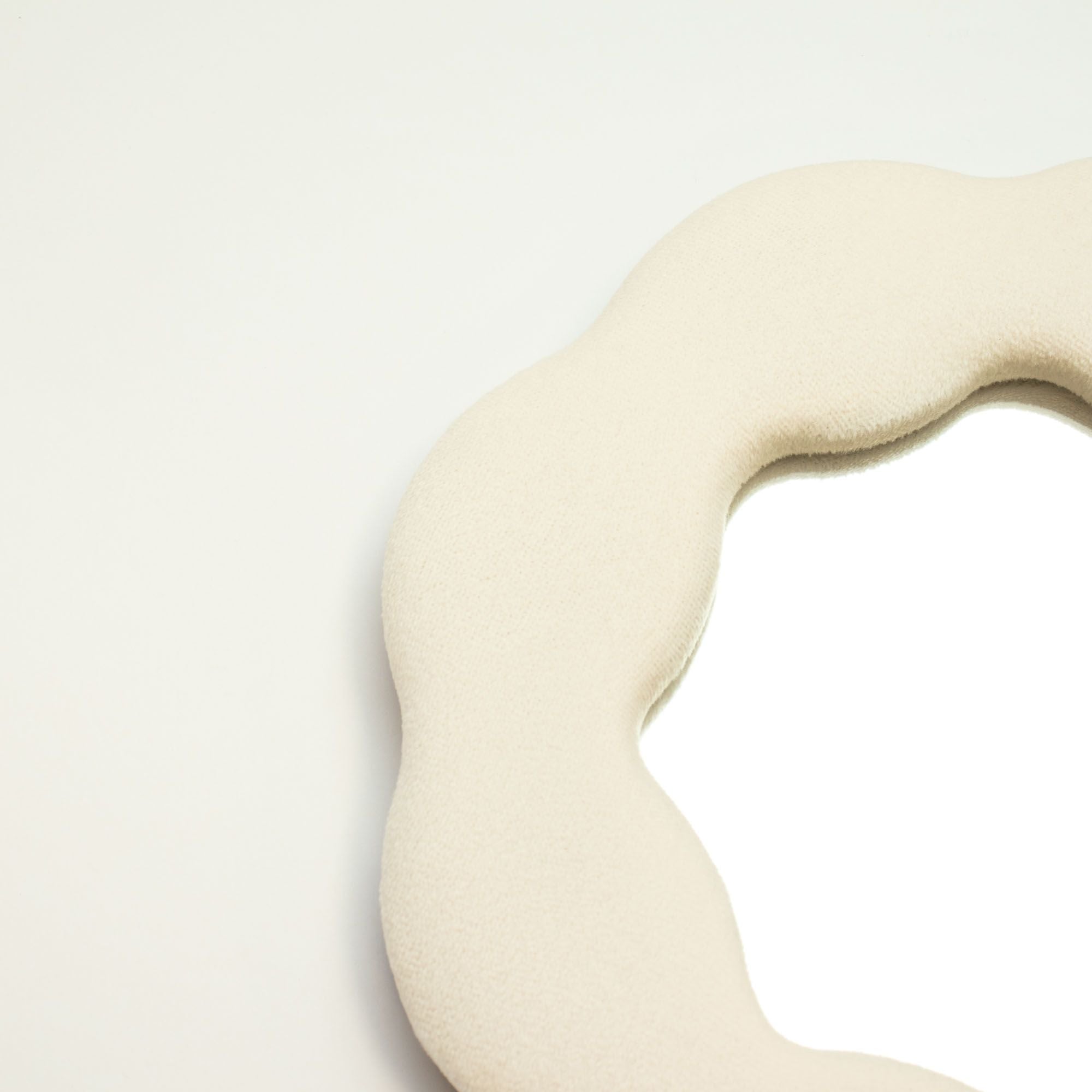 Flower-Shaped Wavy Stone Mirror