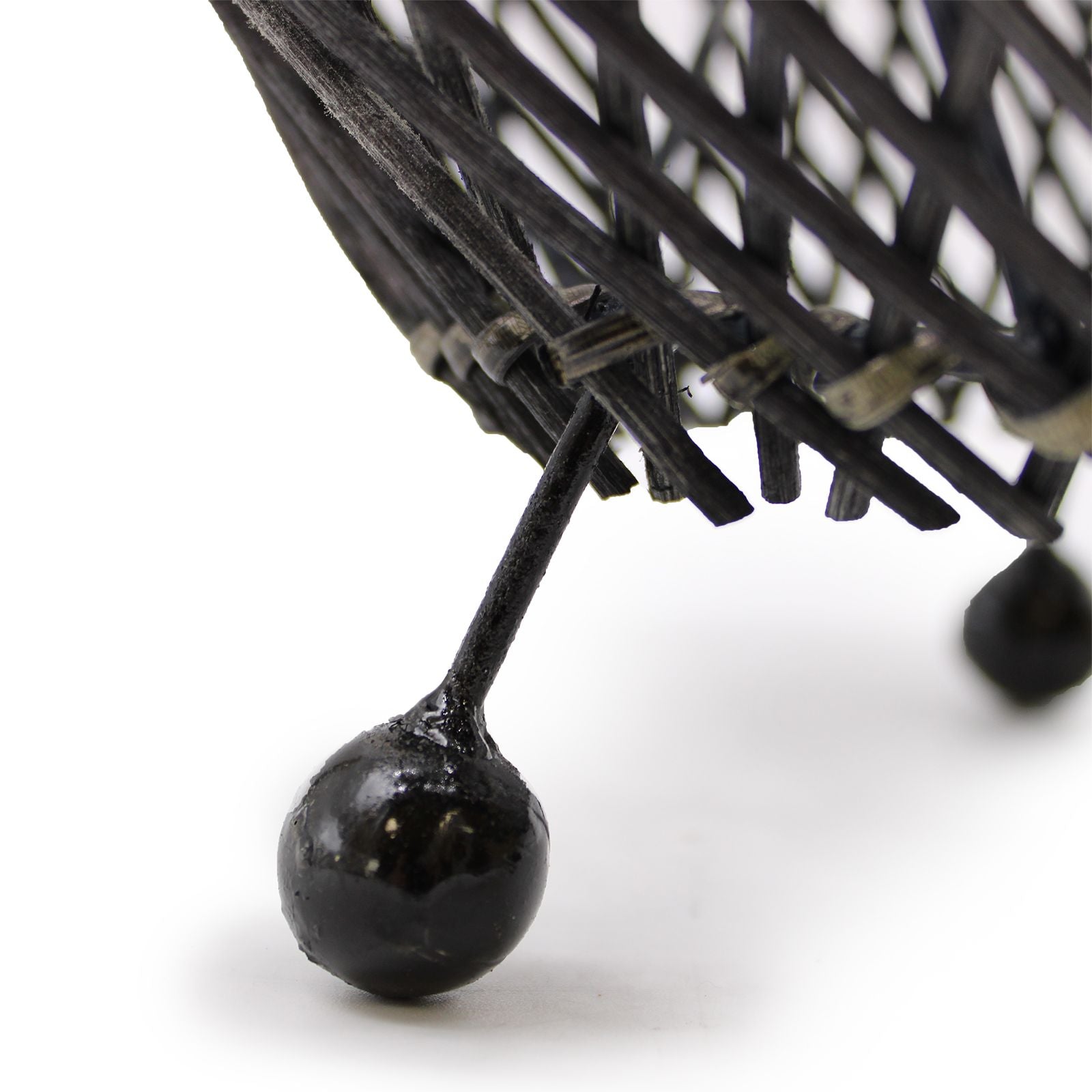 Lámparas de mesa de ratán – Negras