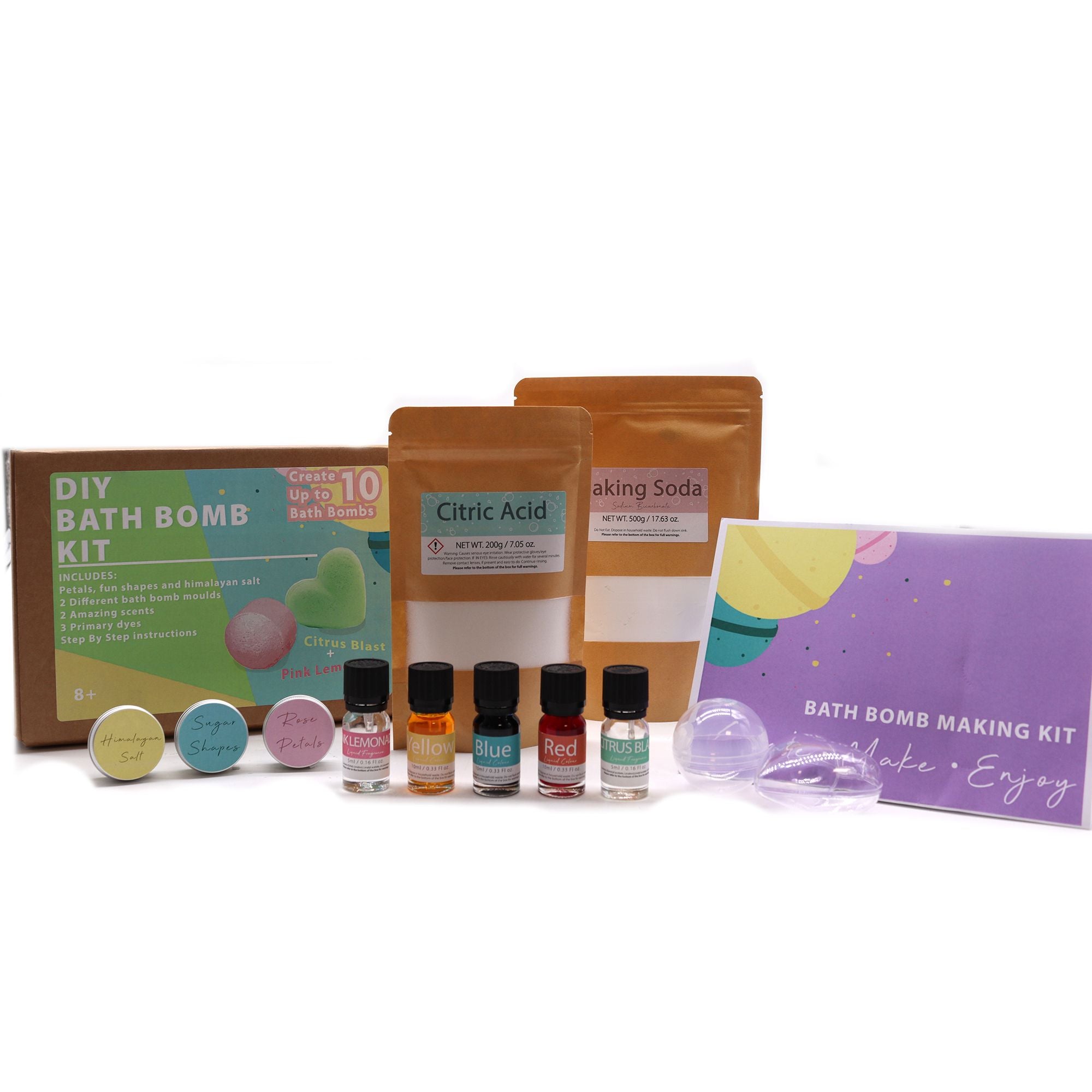 Kit de Bombas de Banho - Limonada Rosa e Explosão Cítrica