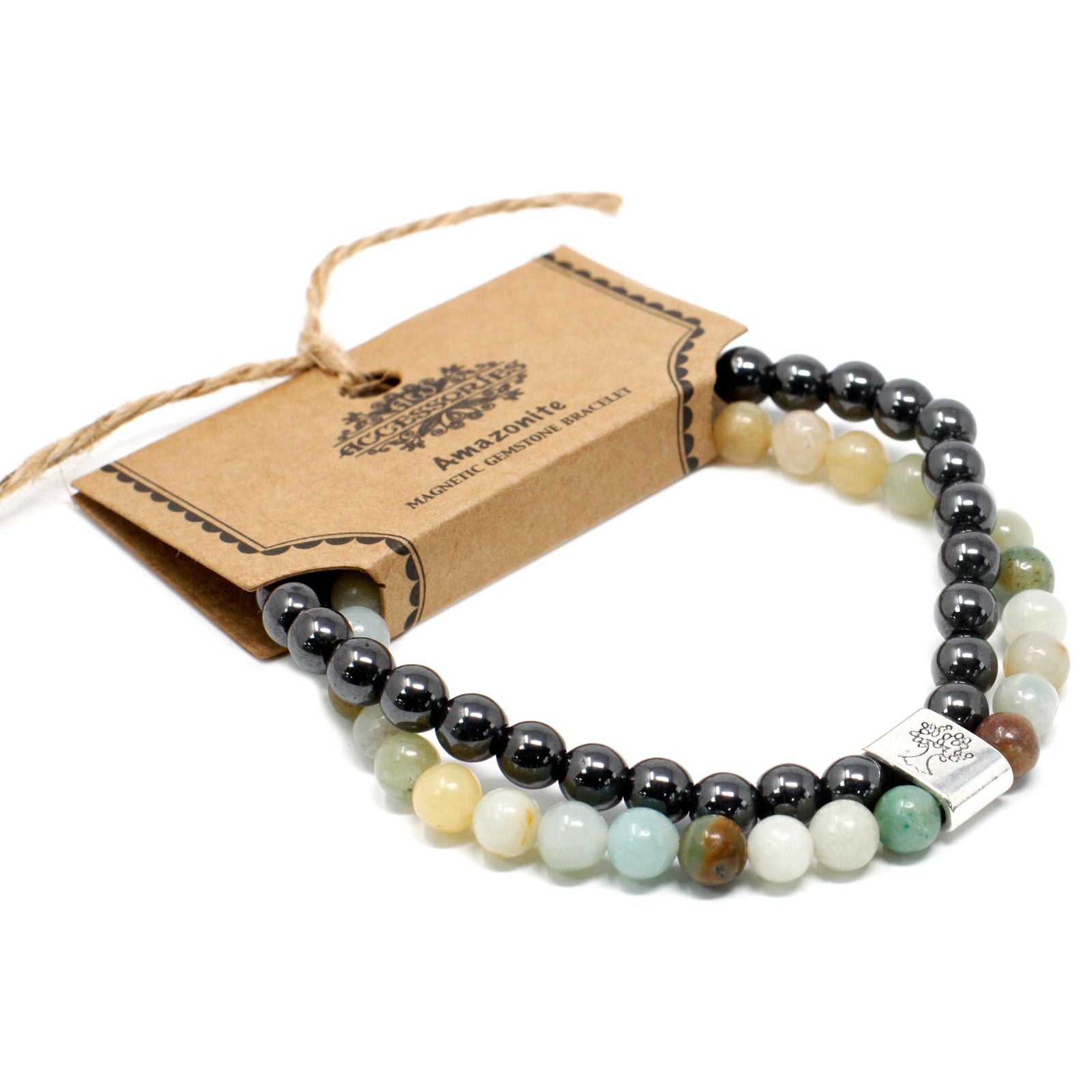 Magnetic Bracelet in Natural Stones – Amazonite
