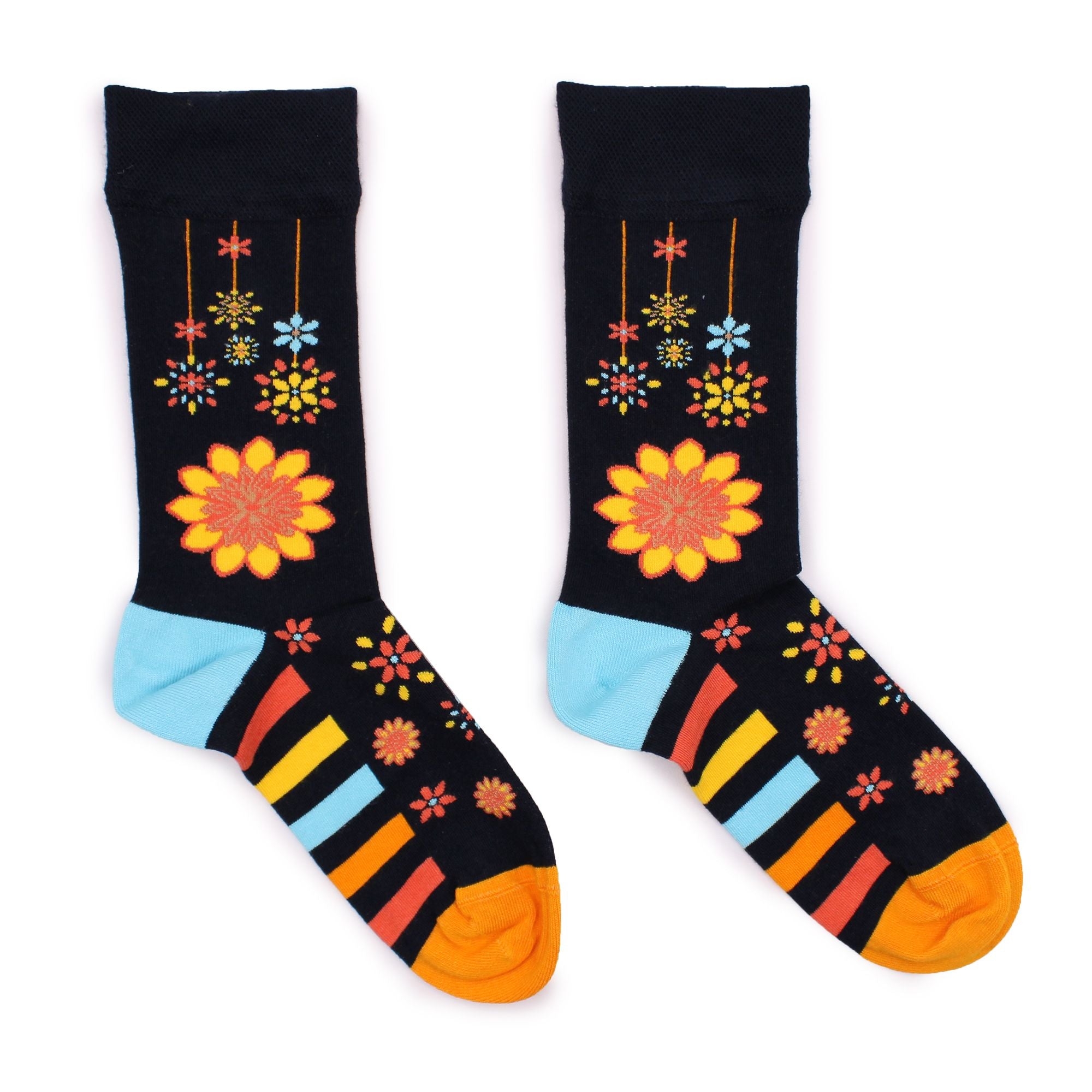 Meias de bambu Hop Hare S/M - Flores Mandala
