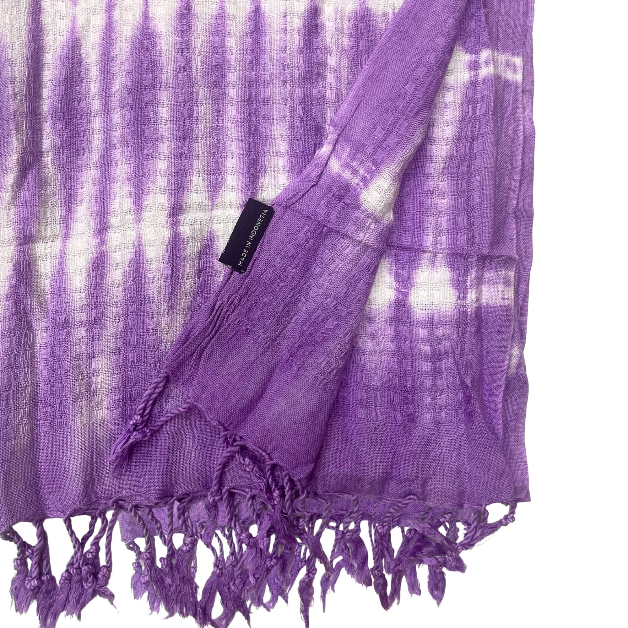 Écharpe Boho Java Art - Riscas Lavanda - 62x200 cm