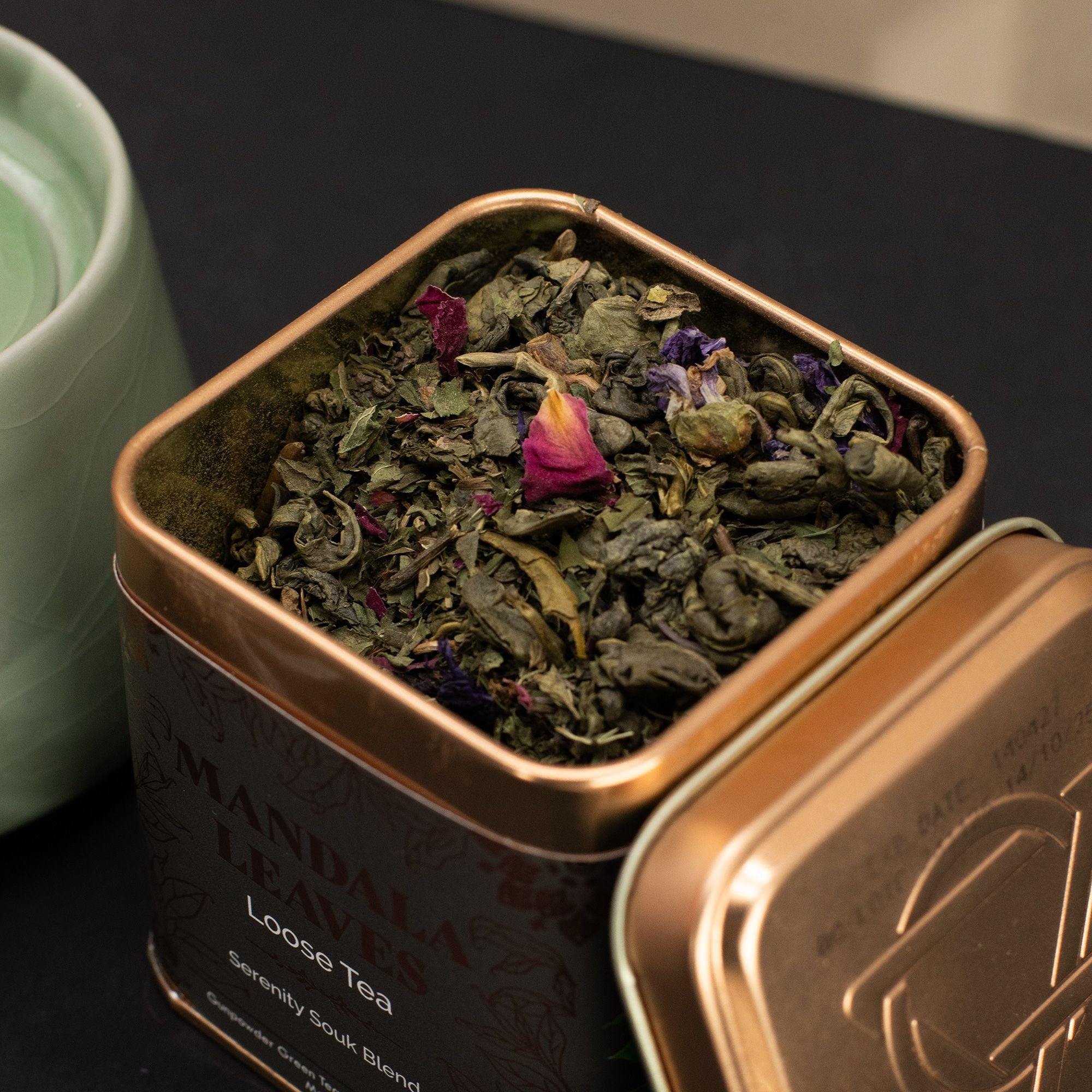 Mistura de Chá Artesanal Serenity Souk – Lata 50g