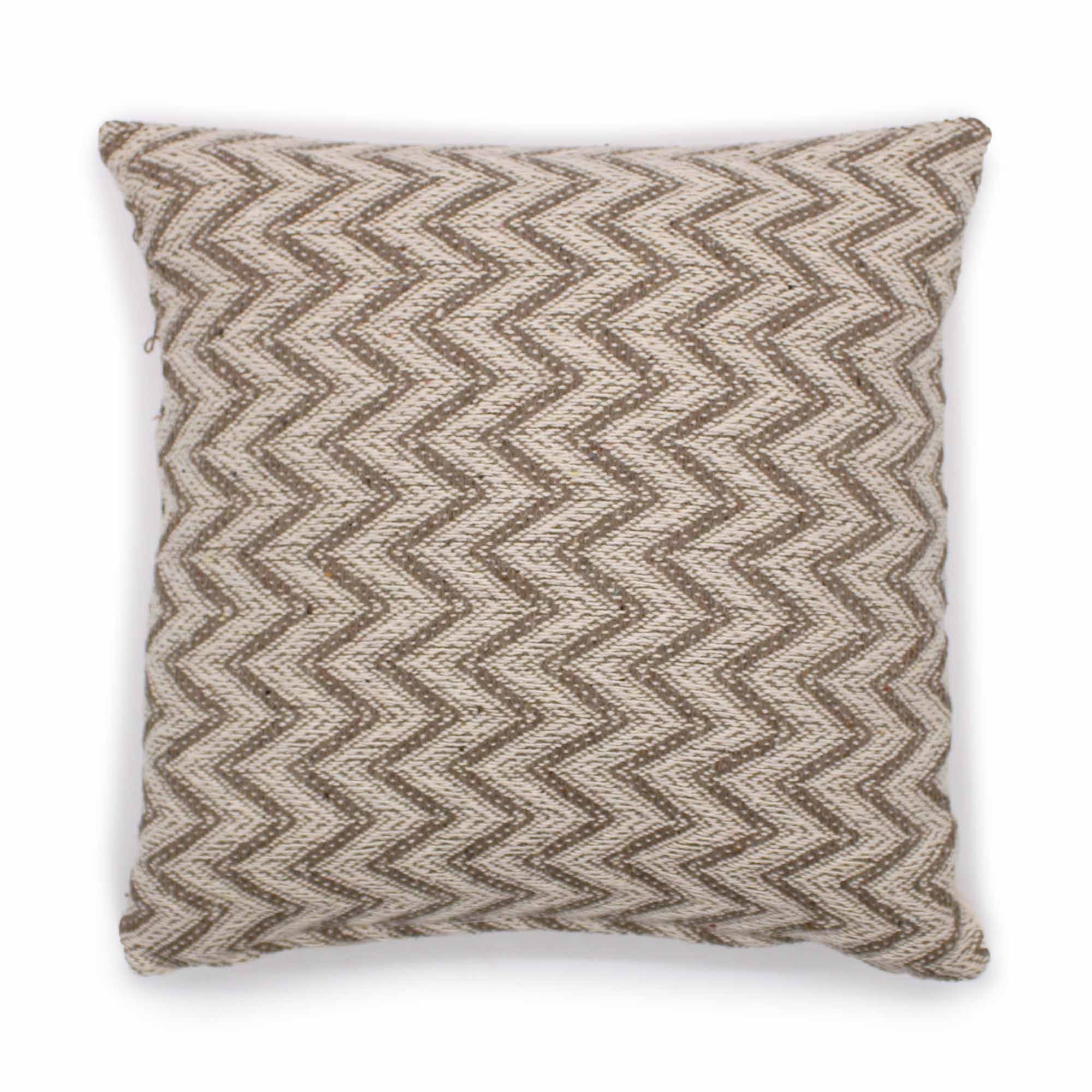 Capa de Almofada Clássica Chevron Largo Cinzento